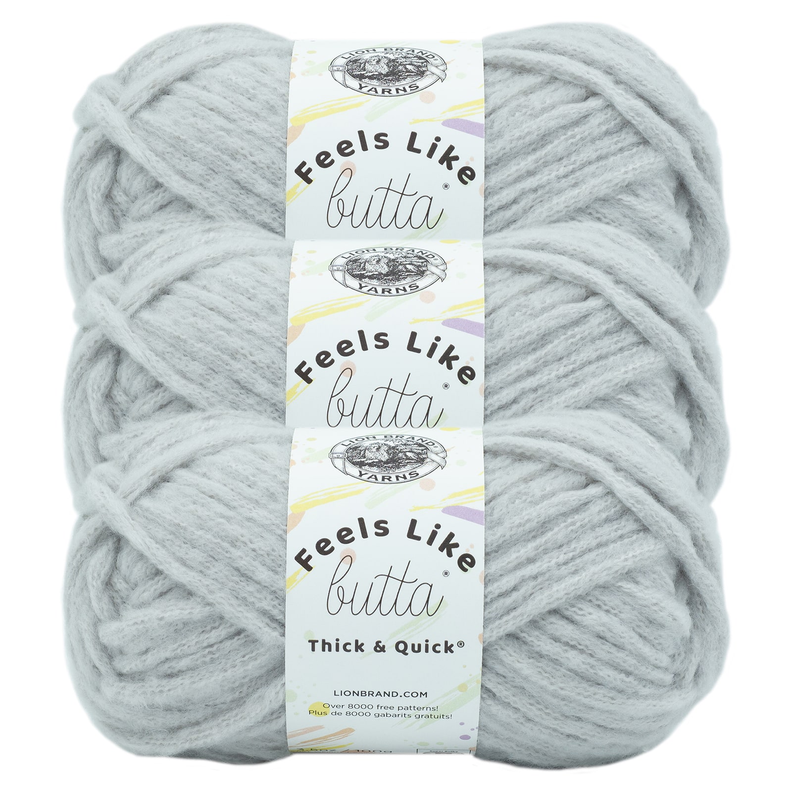 3 Pack Lion Brand® Feels Like Butta® Thick & Quick® Yarn