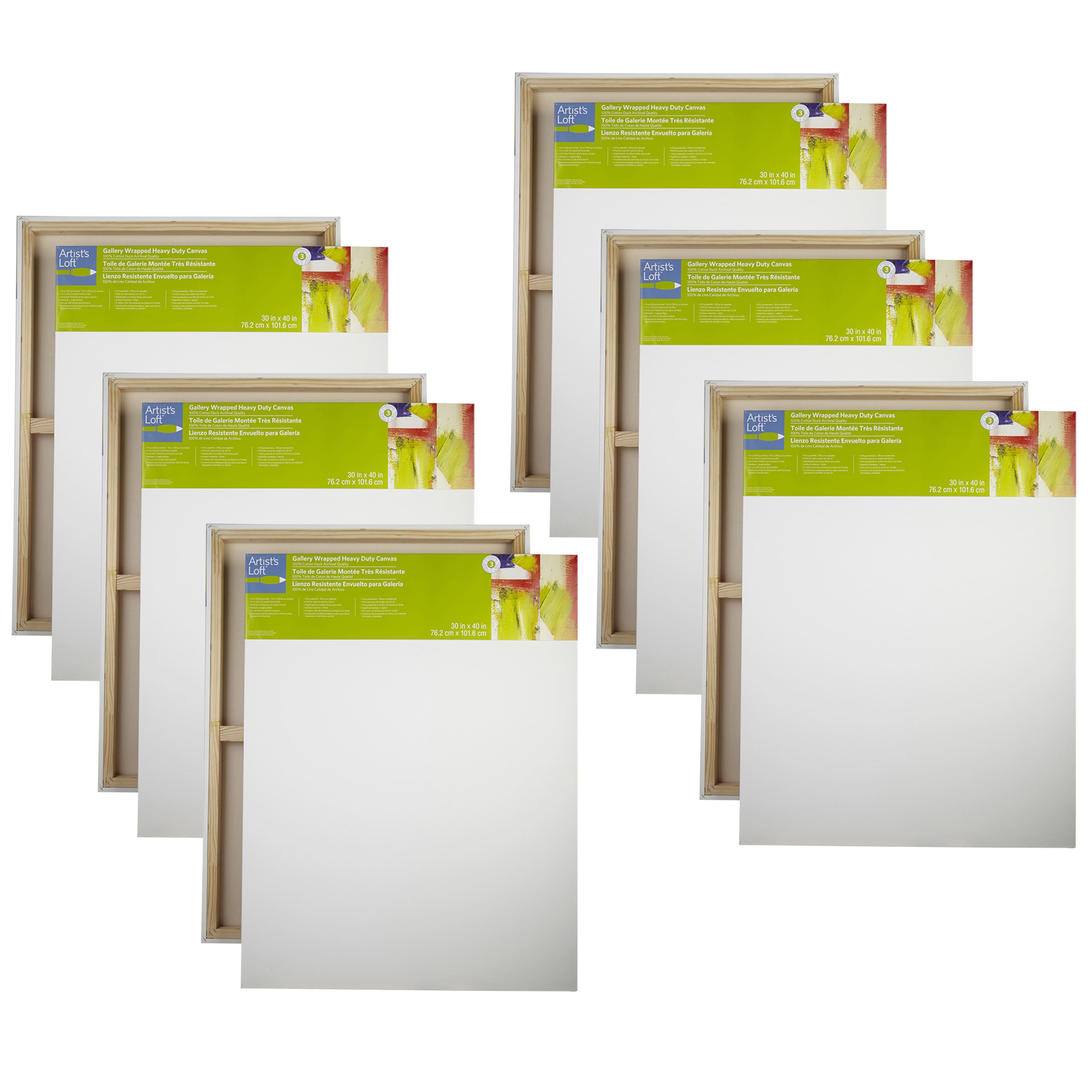 6 Pack: Level 3 Gallery Wrapped Heavy Duty Canvas by Artist's Loft®