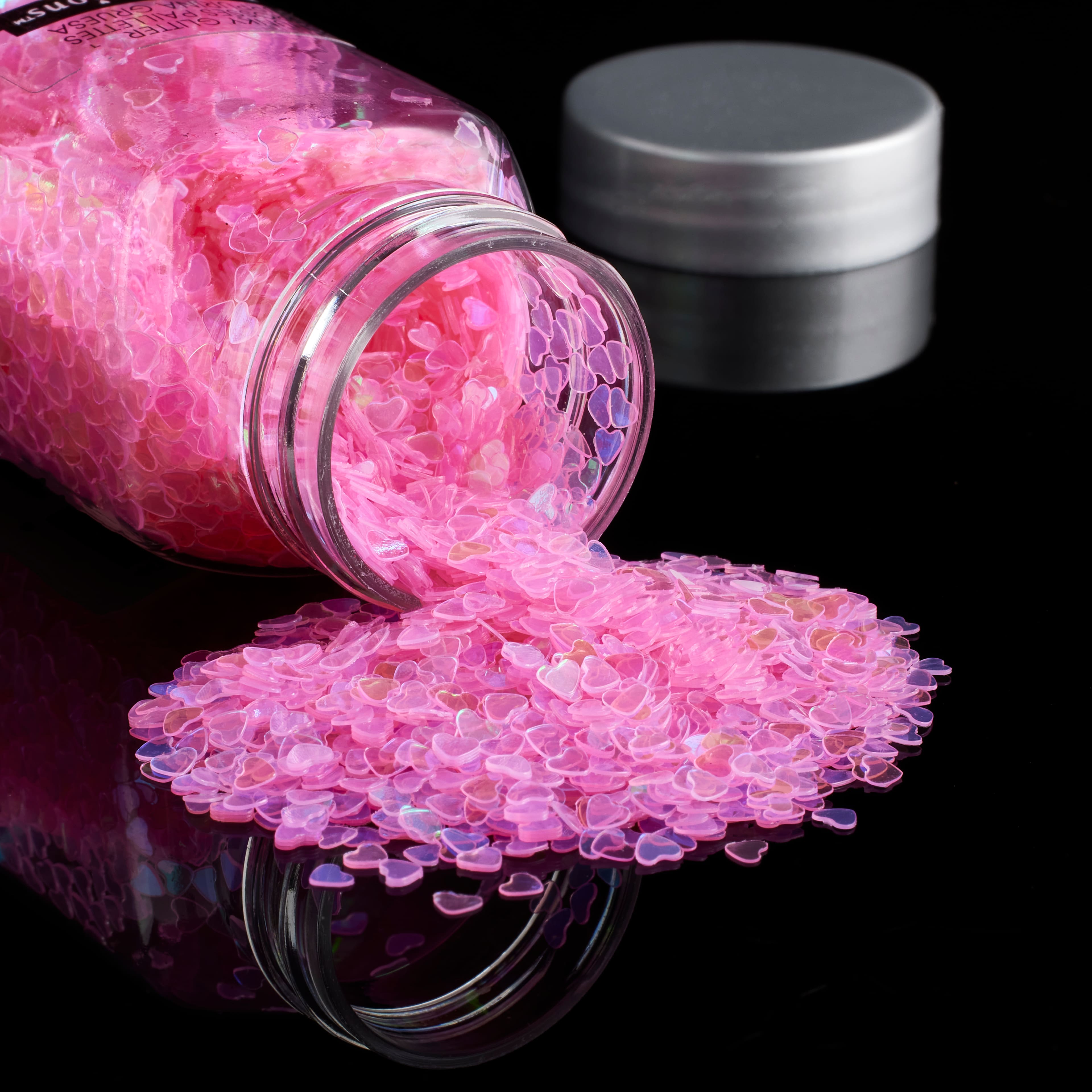 12 Pack: Coral Hearts Super Chunky Glitter by Recollections™