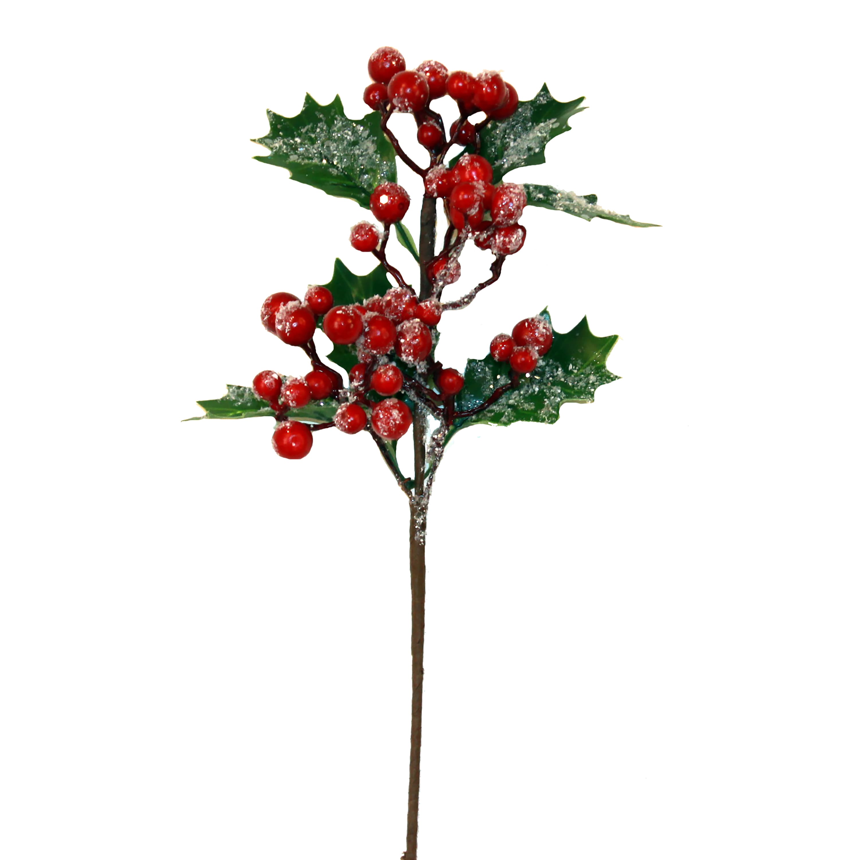 11" Artificial Christmas Iced Berry Pick, 6ct.