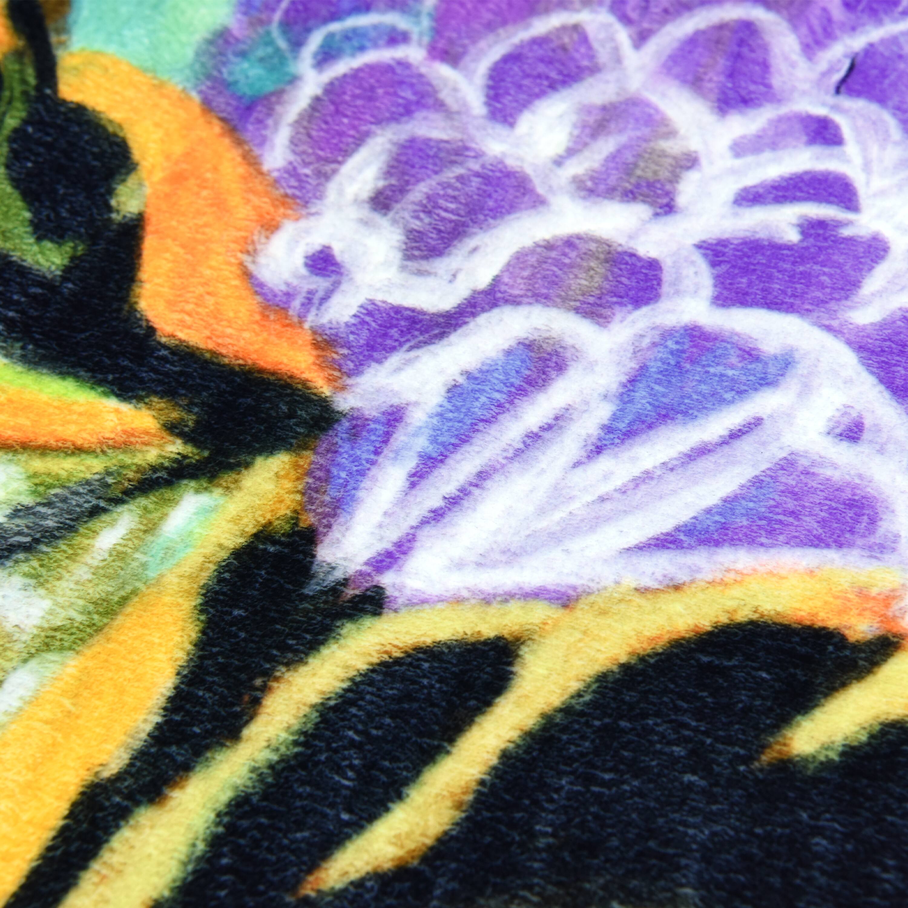 Empire Art Direct 5ft. x 7.5ft. Secret Garden Floral II B Tapis D'Art Washable Area Rug