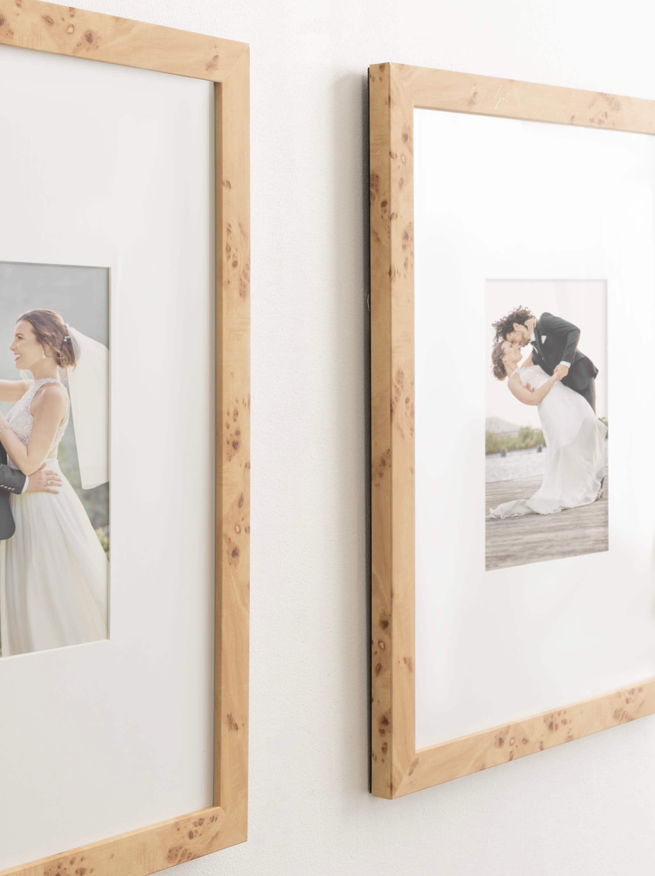 Kate and Laurel 16" x 20" Natural Brown Burlock Picture Frames with 8" x 10" Mat, 2ct.