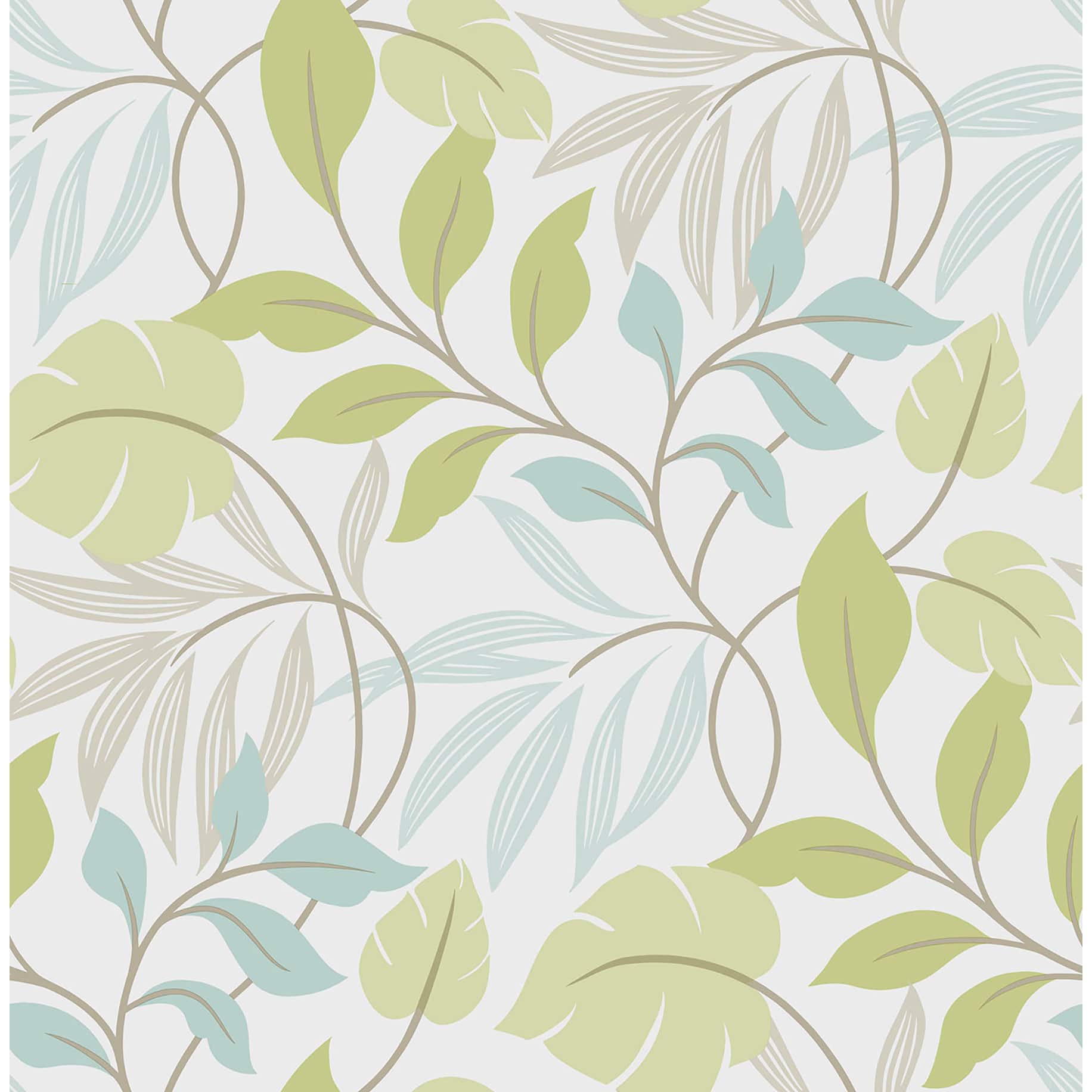 NuWallpaper Blue & Green Meadow Peel & Stick Wallpaper