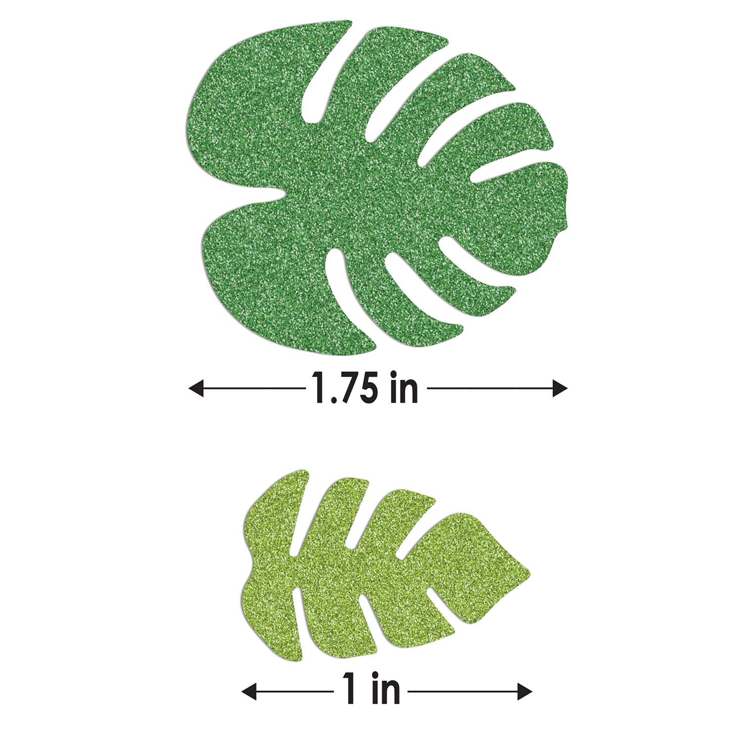 Beistle 1oz. Tropical Palm Leaf Deluxe Sparkle Confetti