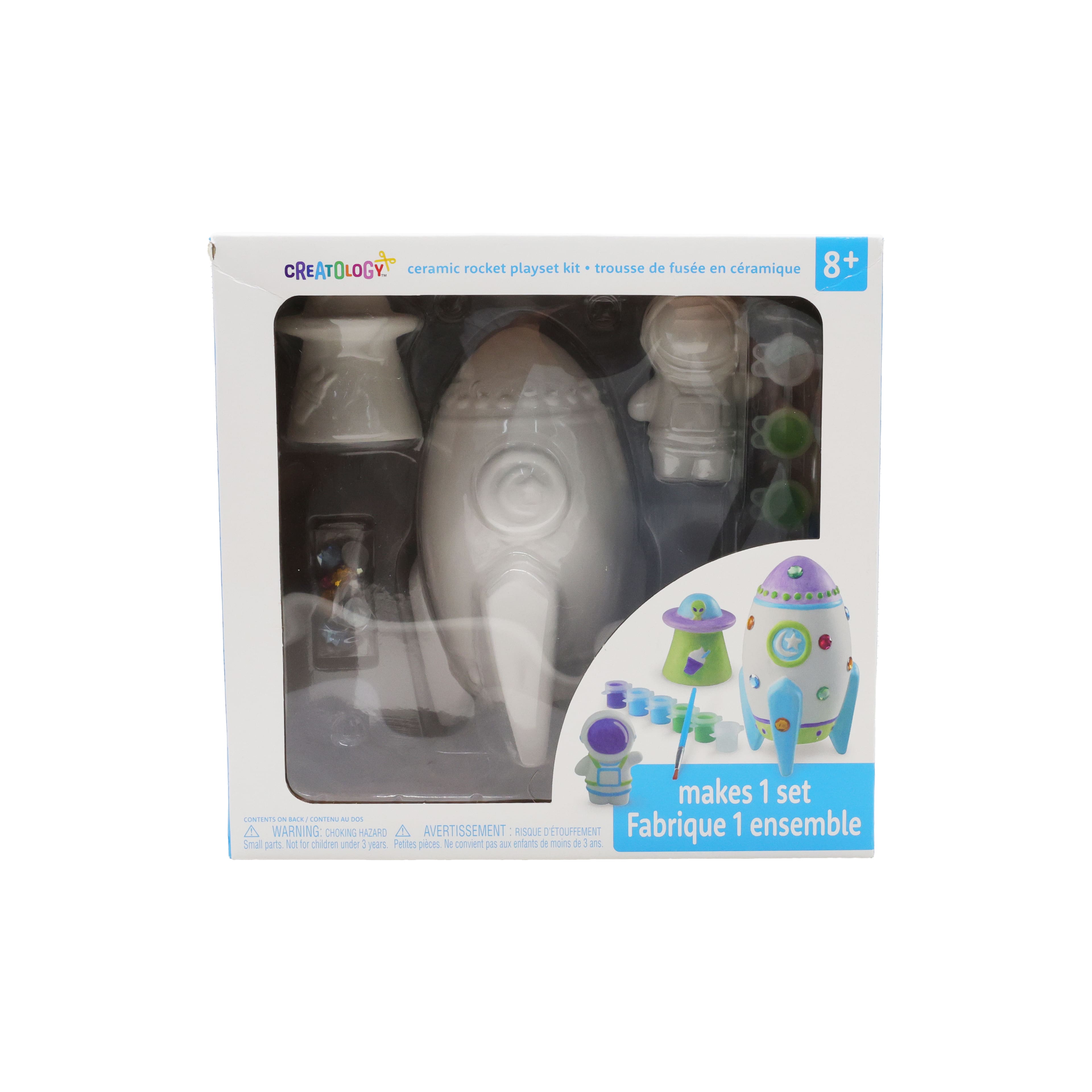 3D Ceramic Rocket Playset Painting Kit by Creatology™