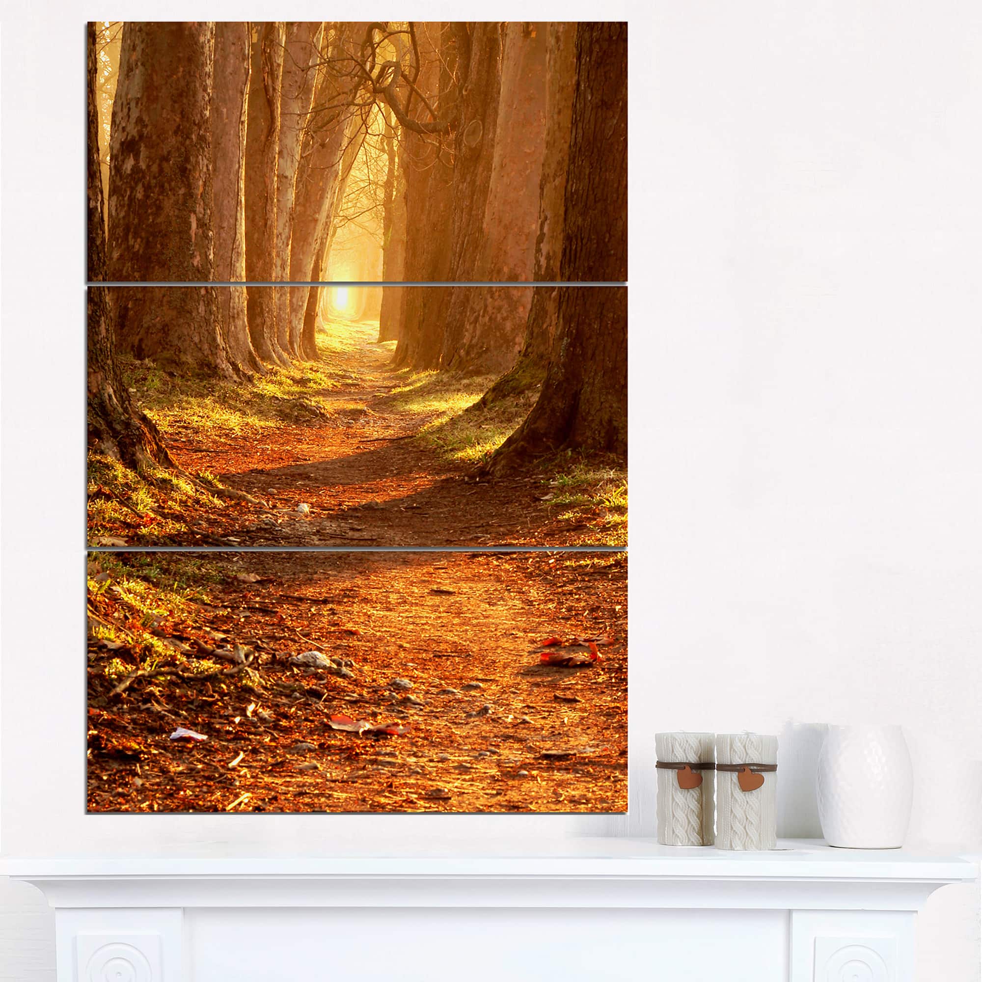Designart - Magic Morning at the Fall Park