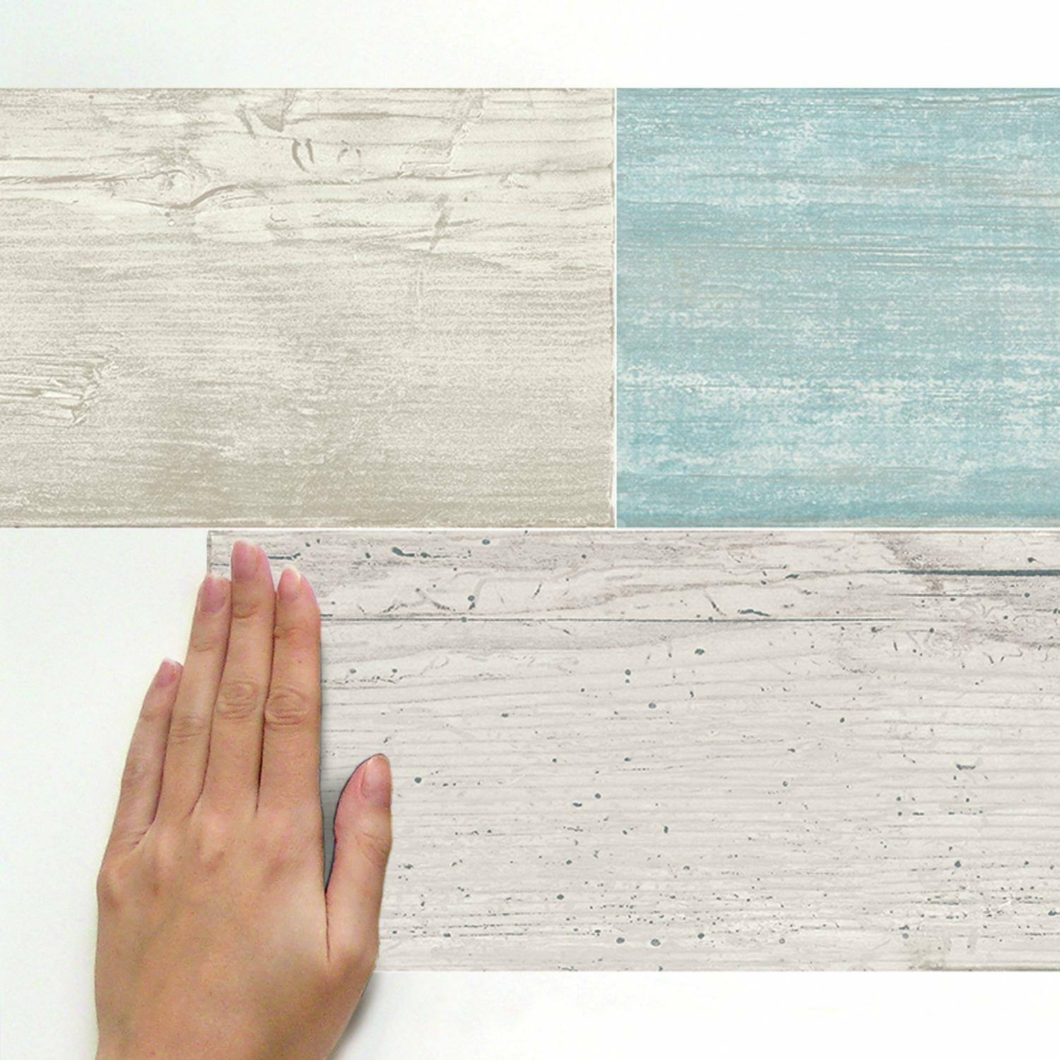 RoomMates Blue & Brown Barn Wood Plank Peel & Stick Giant Wall Decals