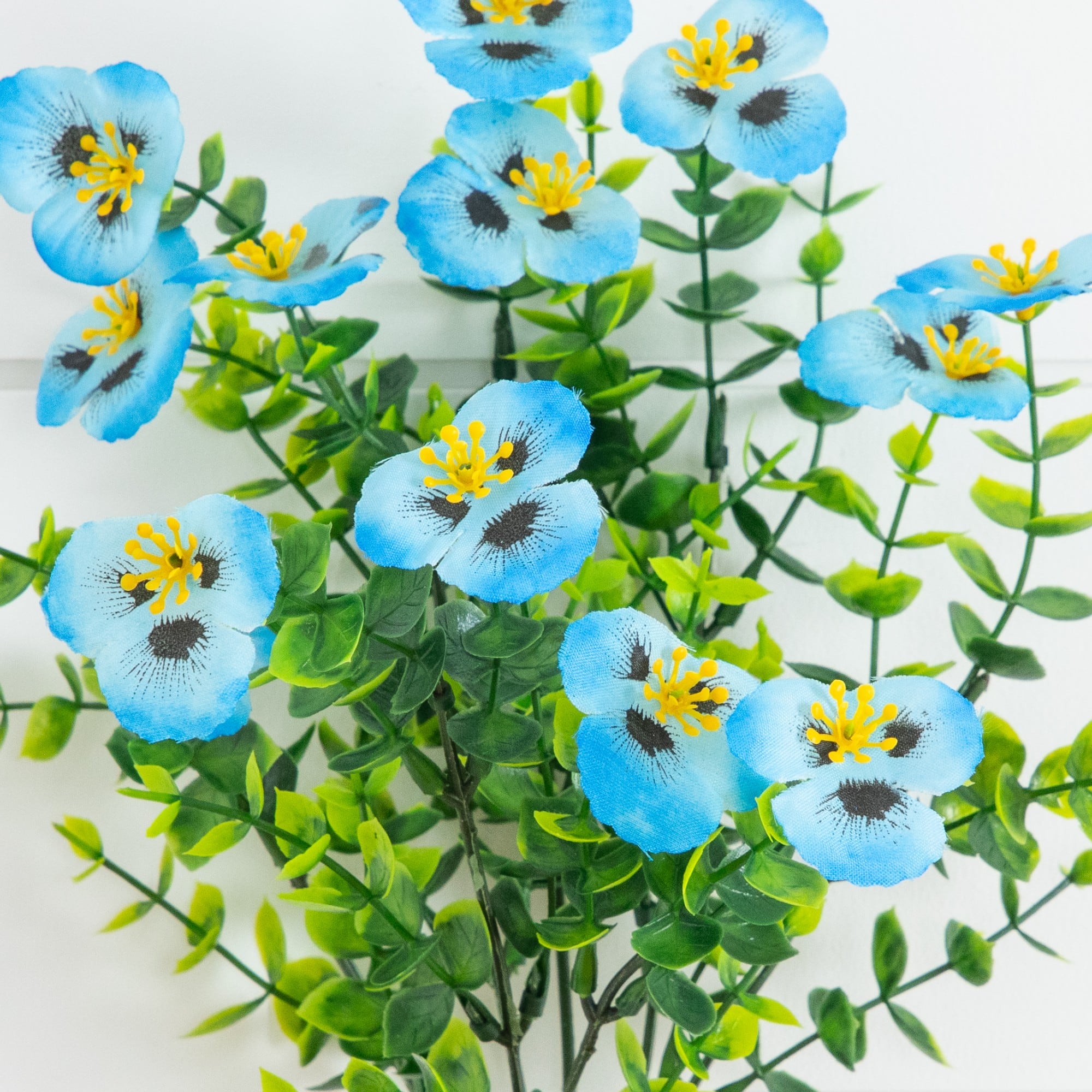 13" UV Resistant Artificial Pansy Bushes
