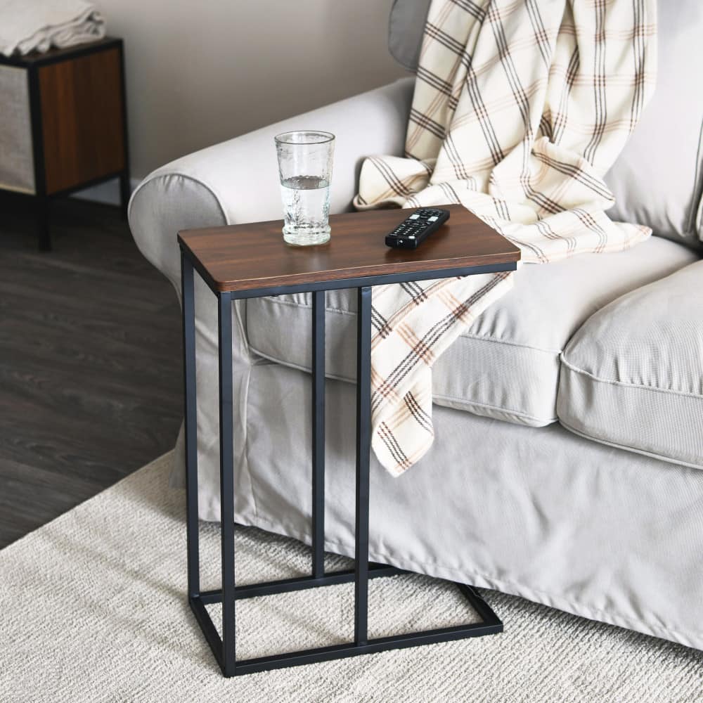 Household Essentials 25" Jamestown C-Shaped End Table