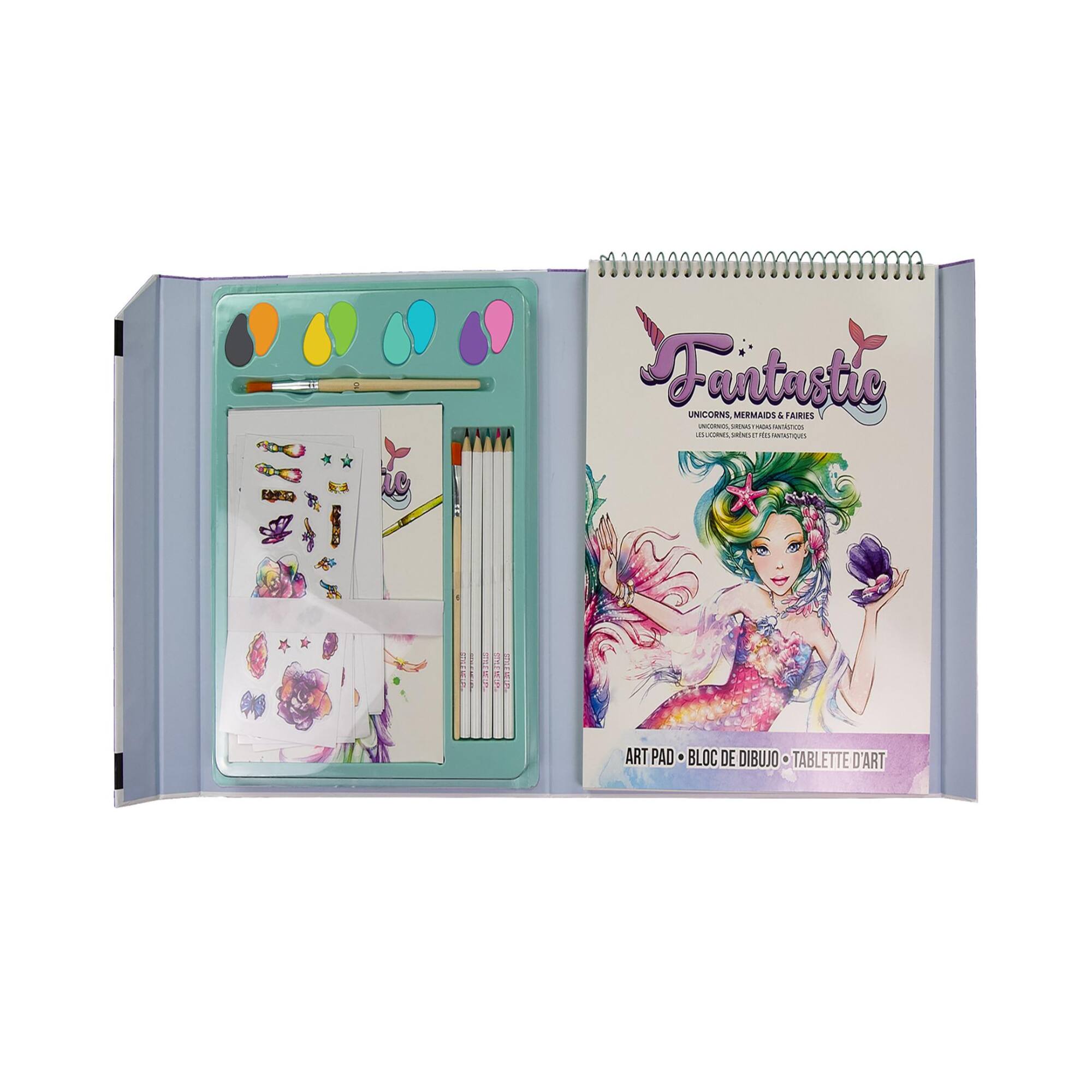 Style Me Up! Fantastic Unicorn, Mermaids & Fairies Watercolor Paint Kit