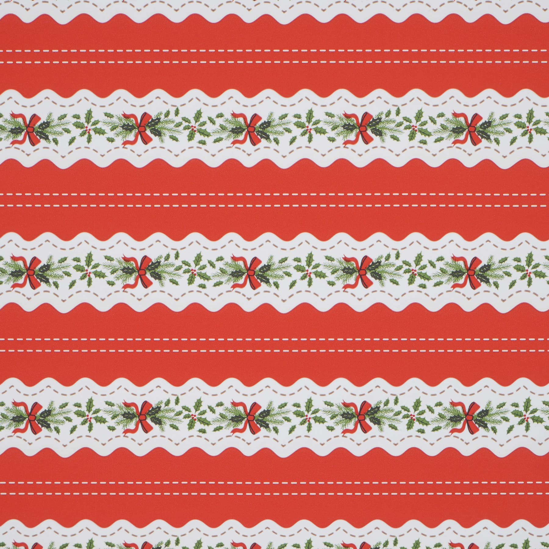 Michaels, 30" x 24ft. Foliage & Ribbon Stripes Gift Wrap by Celebrate It™ – Category: Roll Wrap