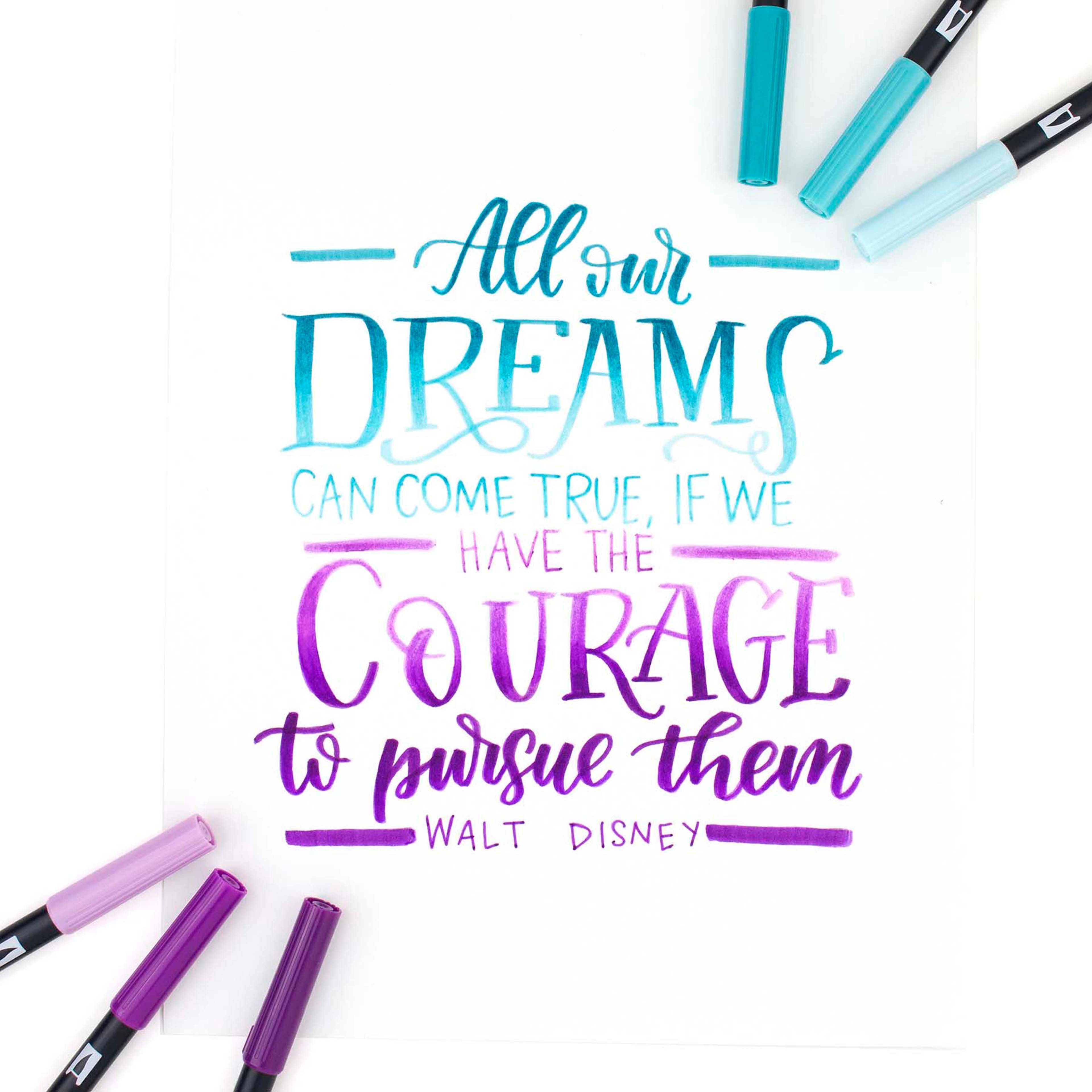 Tombow Dual Brush Pen & Marker Case Set