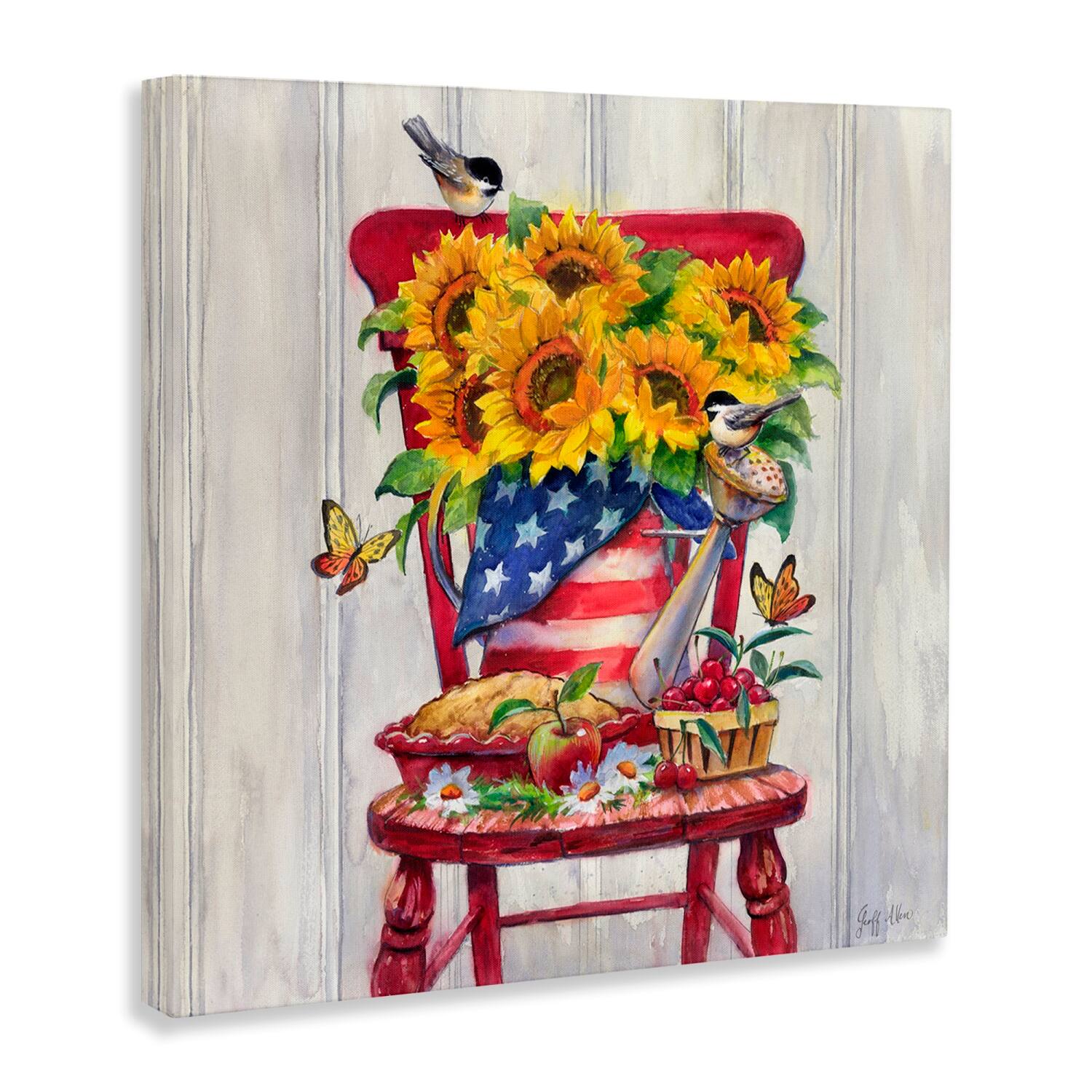 Stupell Industries Patriot Porch Still Life Canvas Wall Art