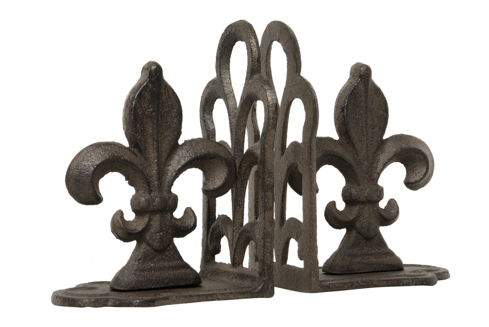 Hello Honey® 10" Fleur de Lis Shaped Iron Bookend Set