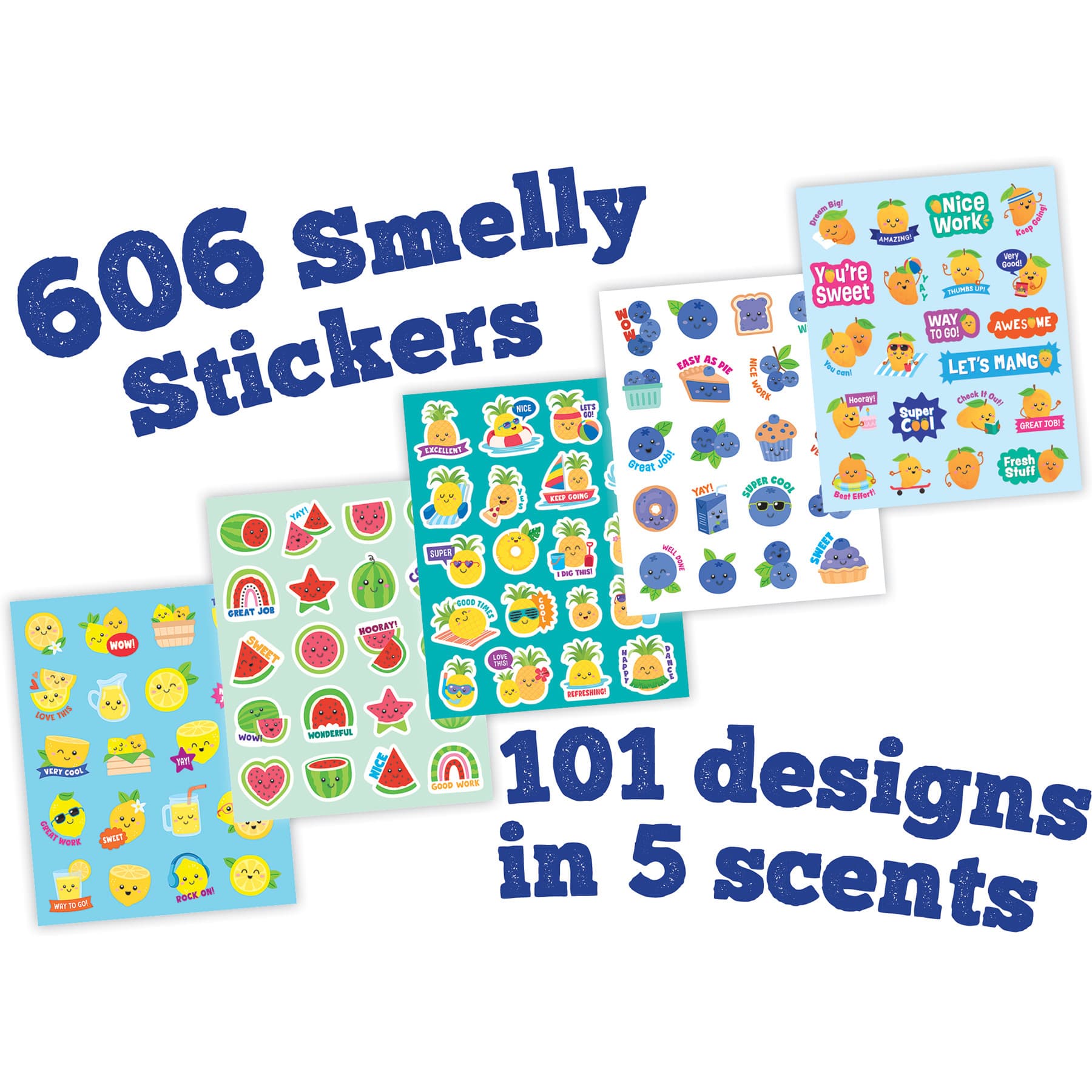 Teacher Created Resources® Fruit Smoothie Smelly Stickers, 606 Stickers