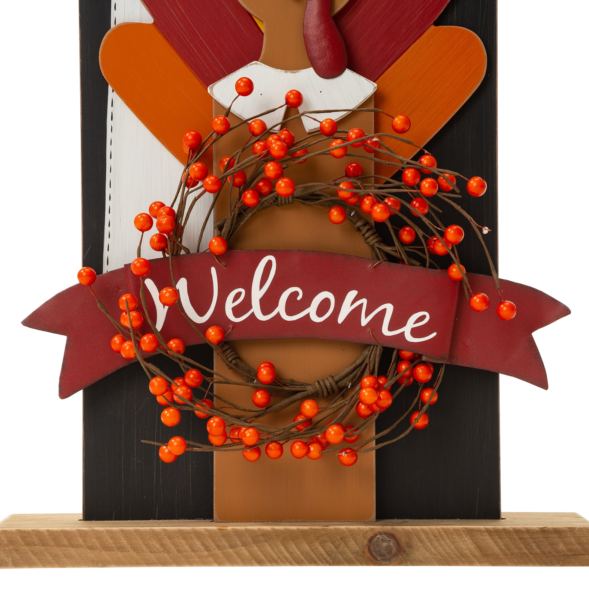 Glitzhome® 36" Thanksgiving Pilgrim Couple Porch Décor