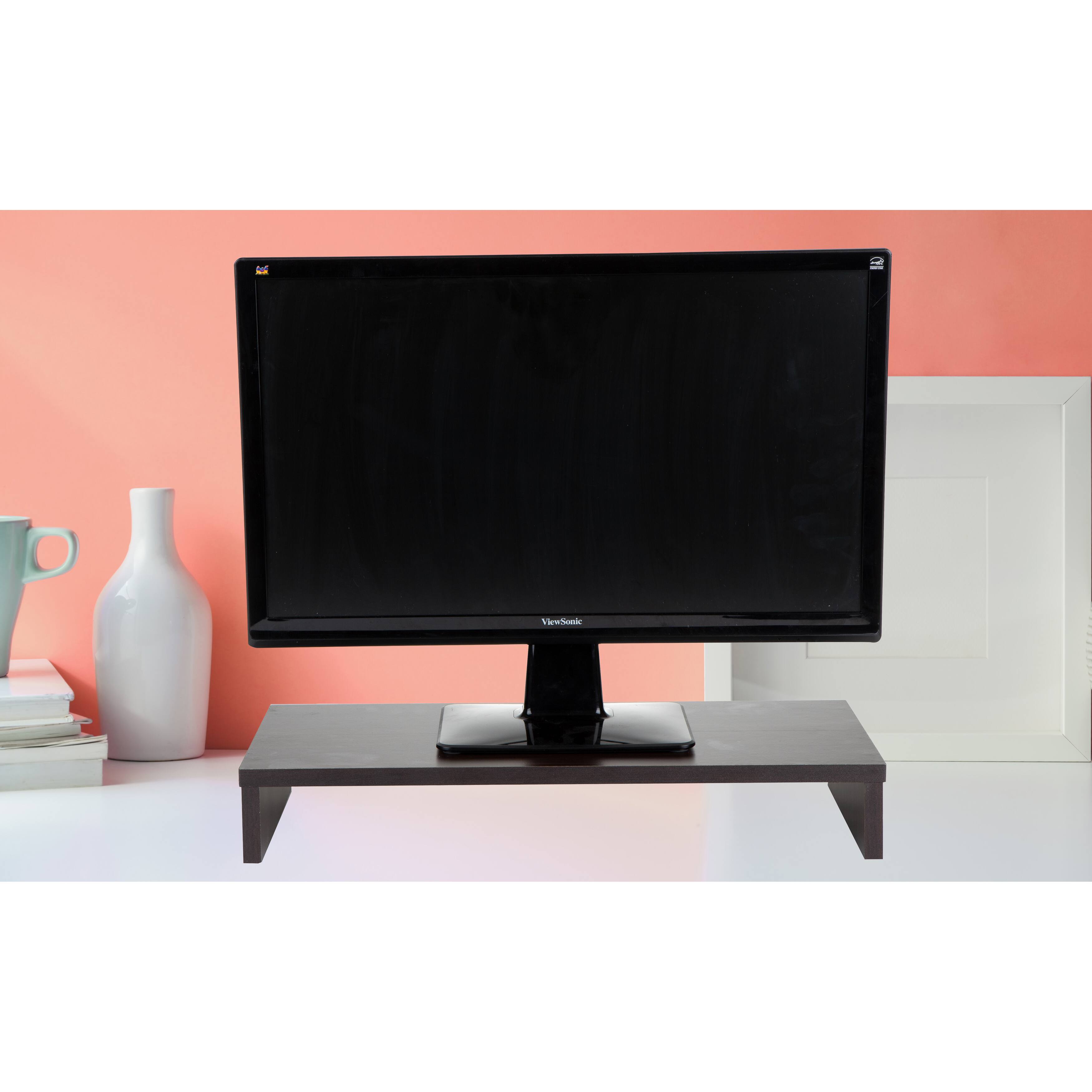 Mind Reader Wooden Monitor Stand Riser
