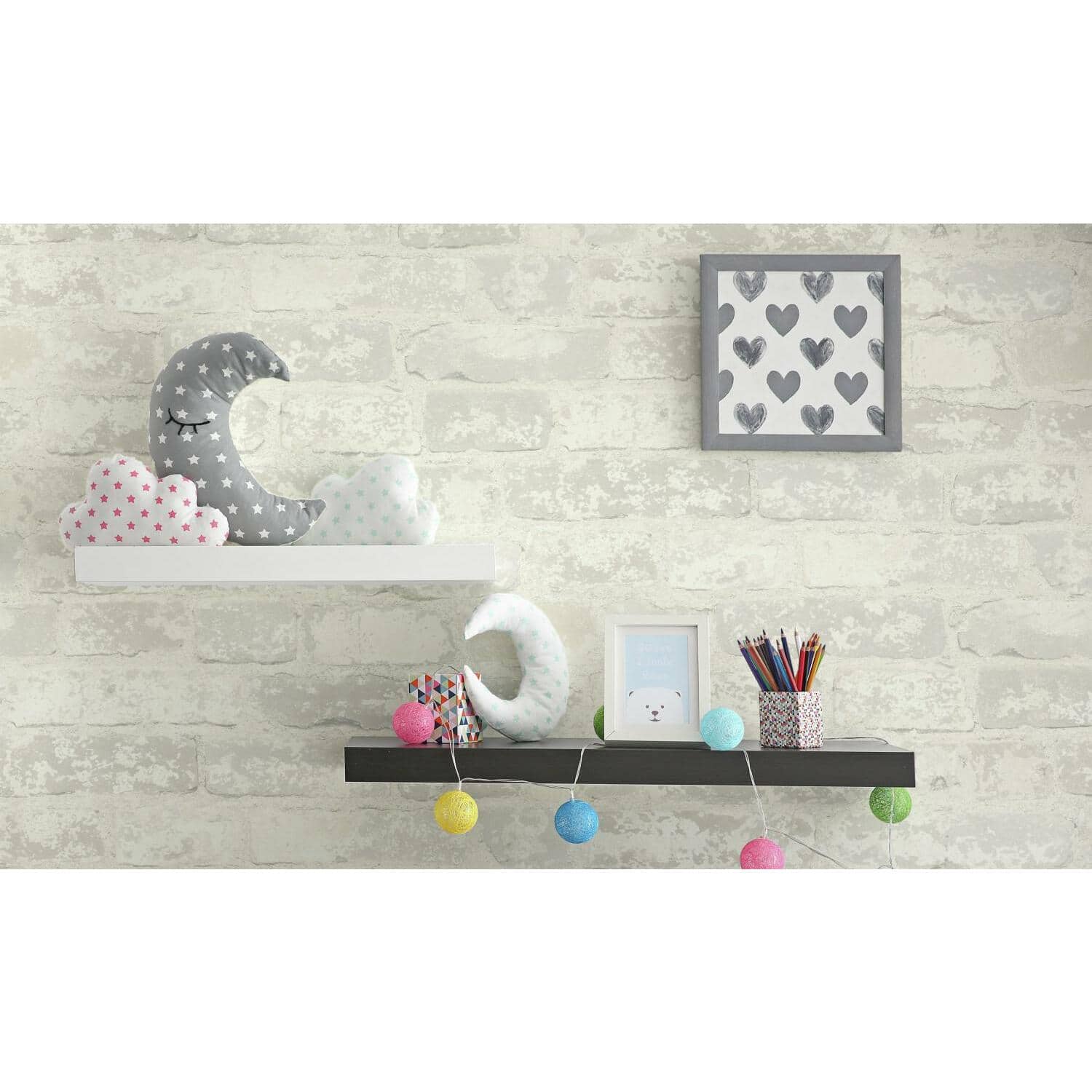 RoomMates Stuccoed Brick Peel & Stick Wallpaper