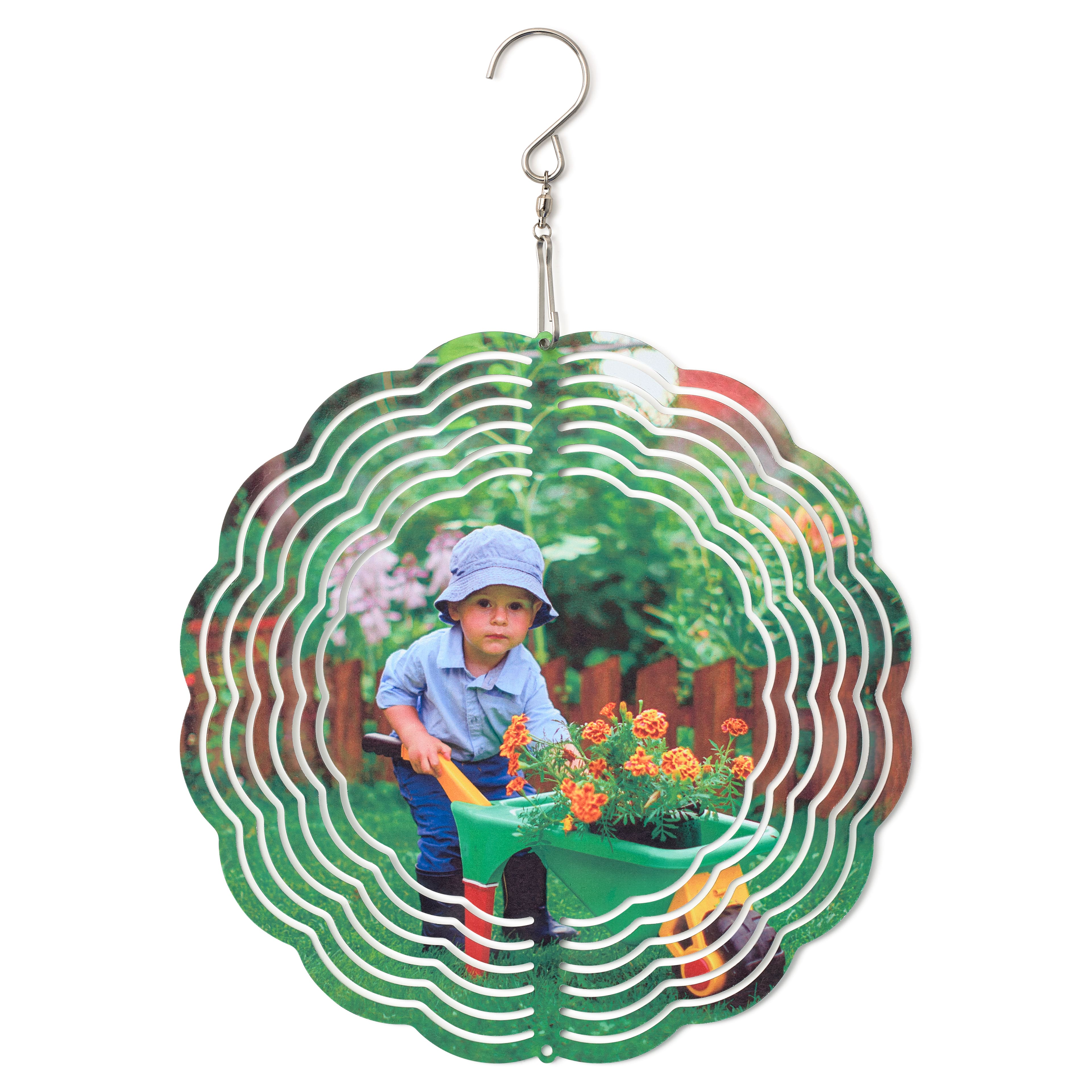 12 Pack: Sublimation Scalloped Wind Spinner by Make Market®