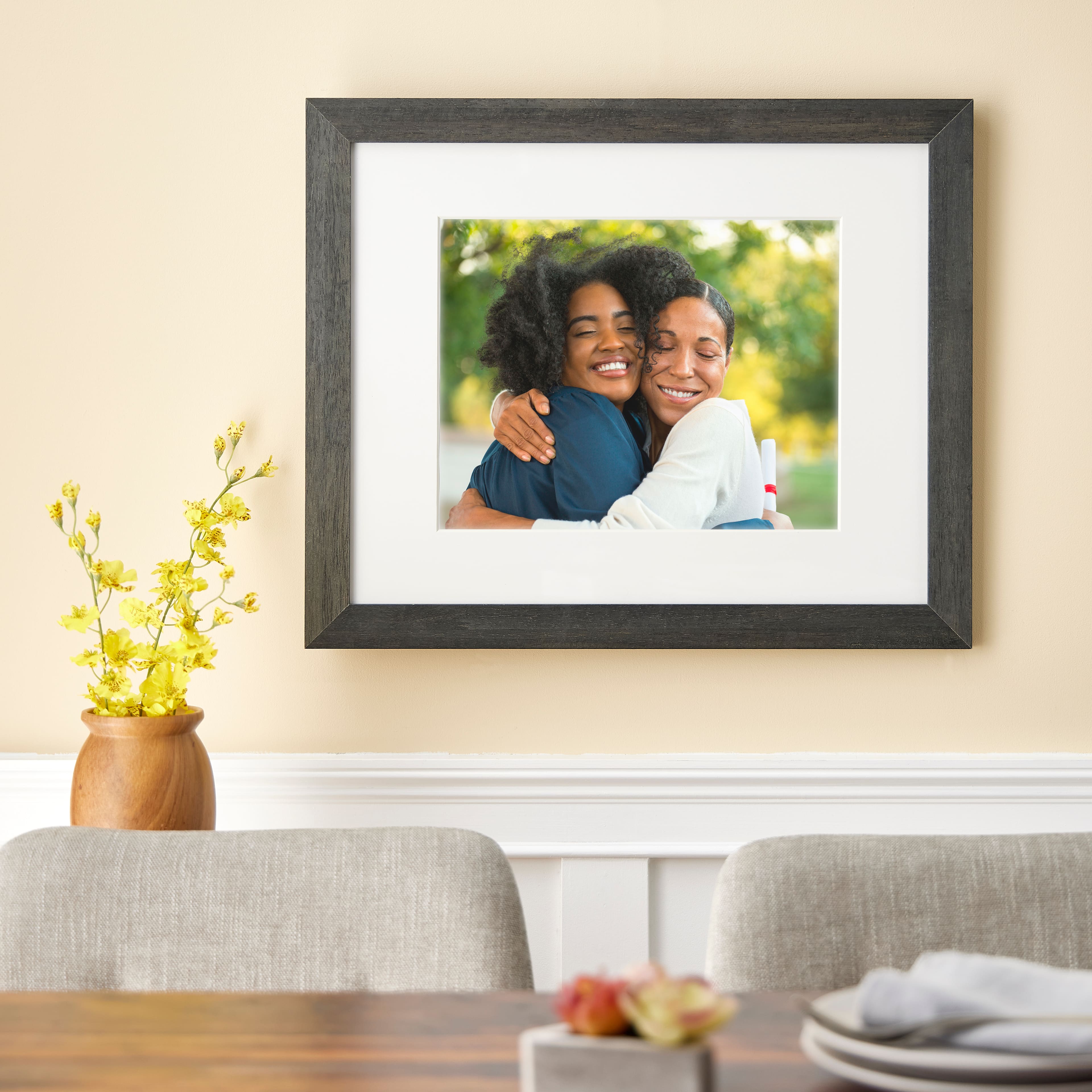 Home Black Wash Wooden Frame by Studio Décor