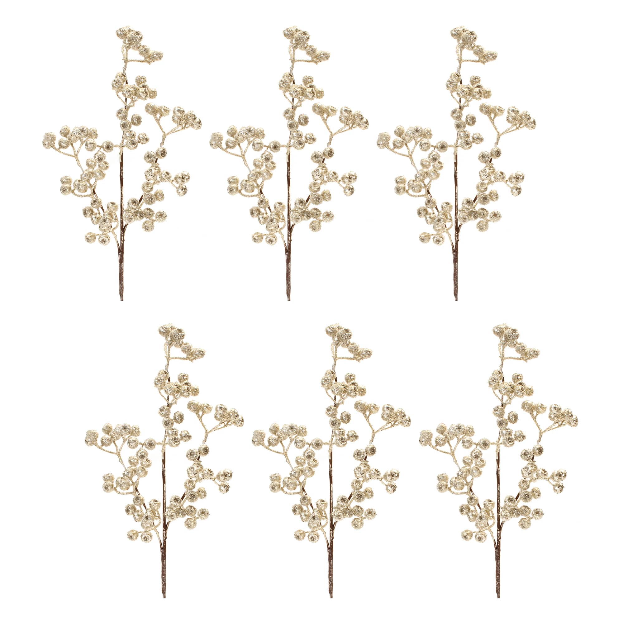 23" Glittered Berry Sprays