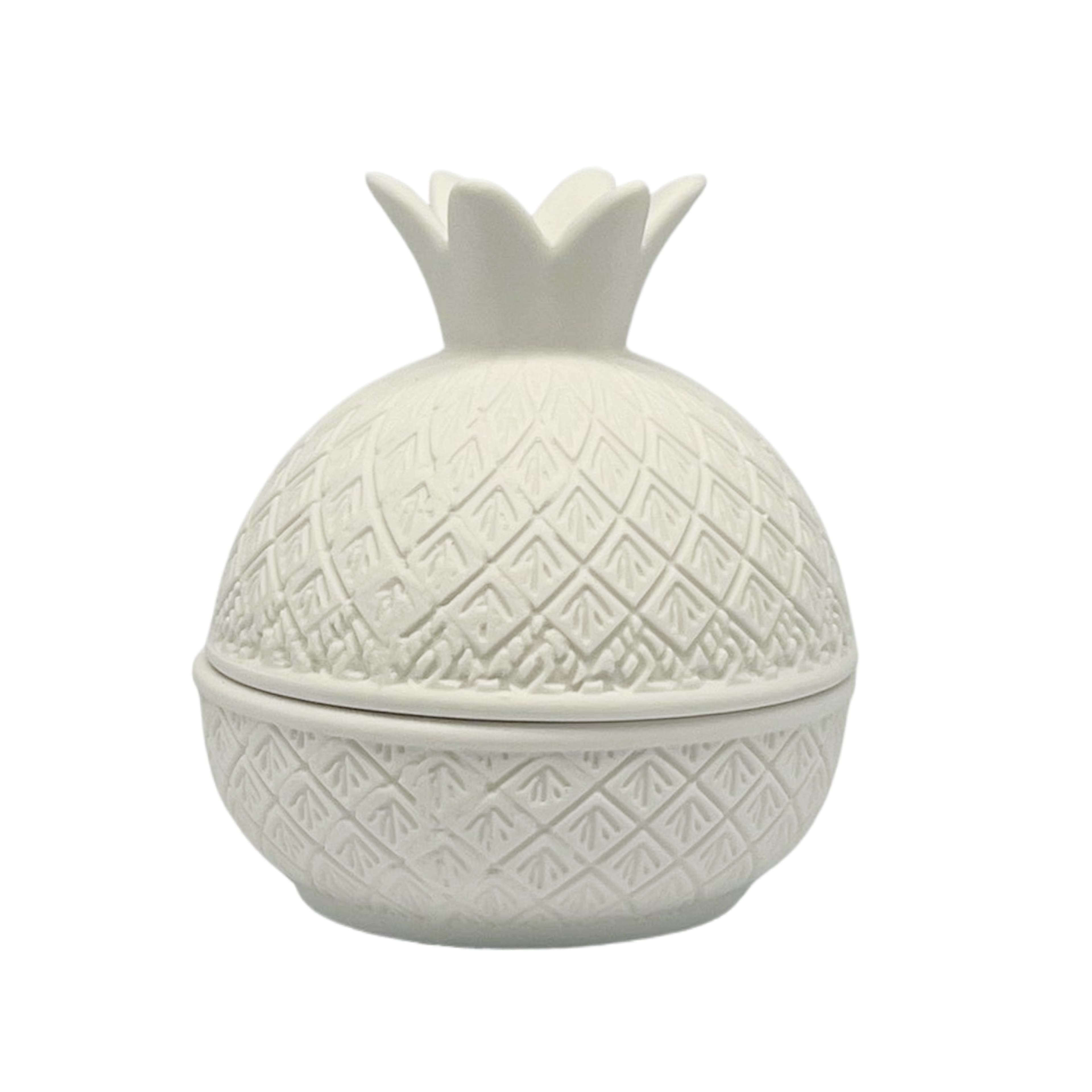 3.75" Pineapple DIY Ceramic Trinket Box with Lid by Make Market®