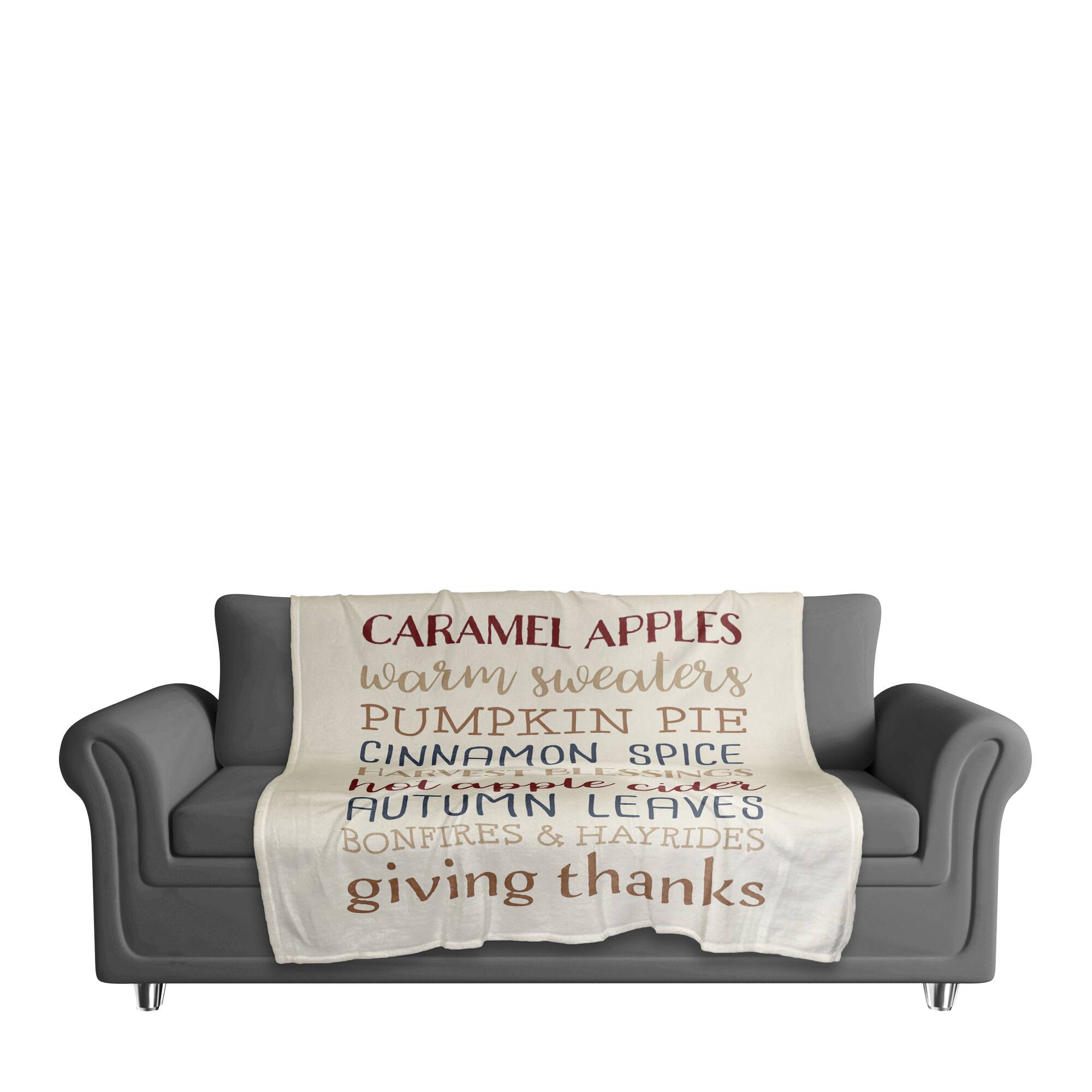 Fall Sentiments Coral Fleece Blanket