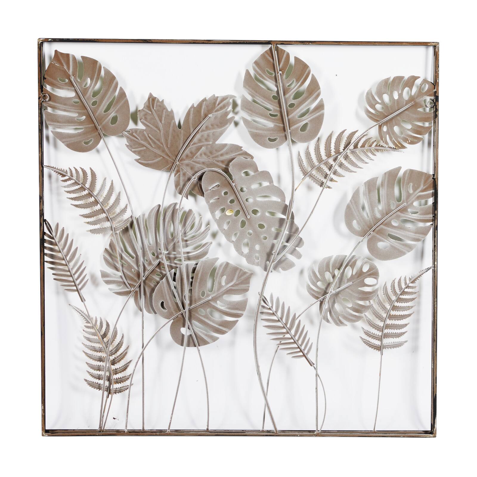 30" Green Modern Iron Wall Décor