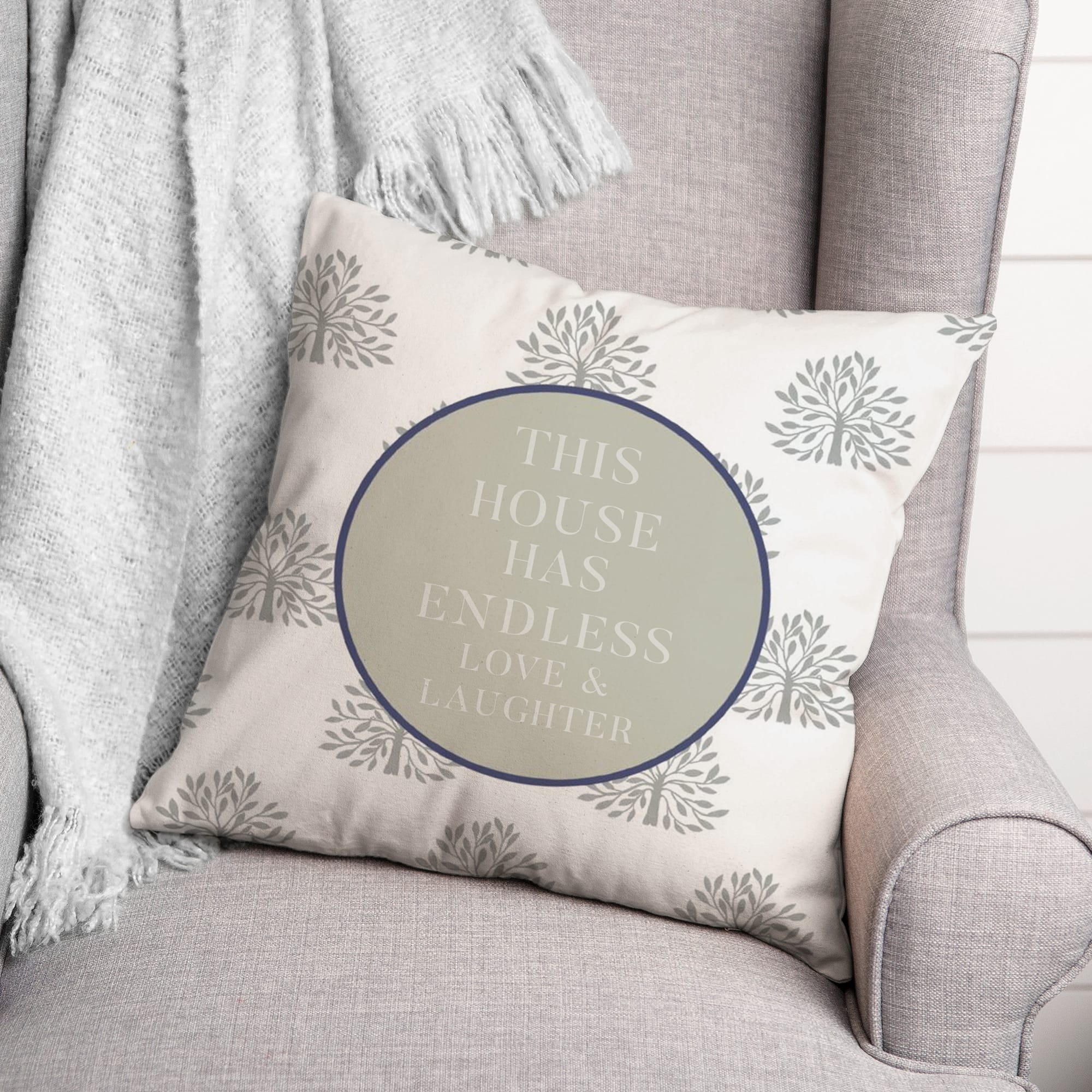 Endless Love and Laughter 18" x 18" Throw Pillow