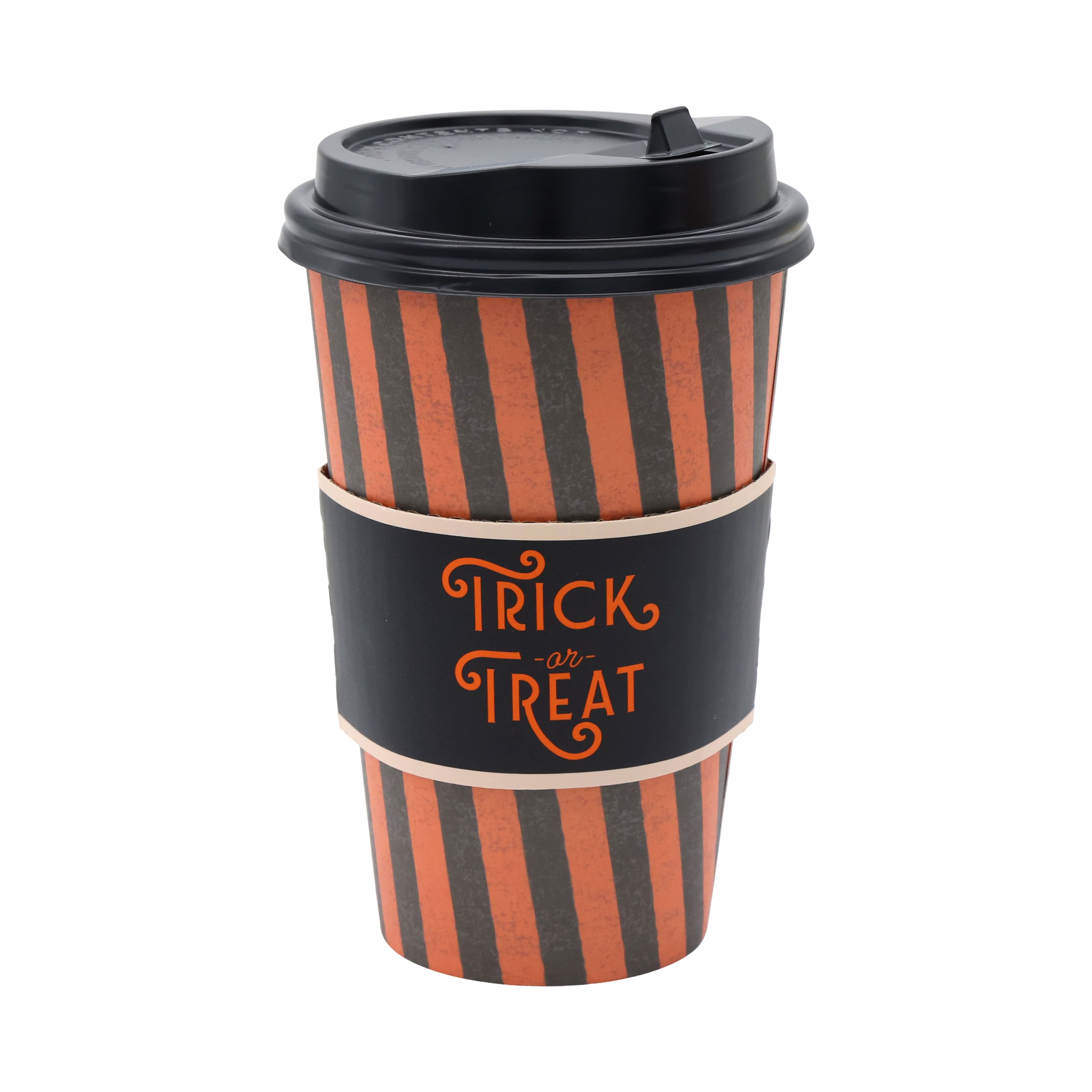 16oz. Halloween Trick or Treat Paper To-Go Hot Cups, 10ct. by Celebrate It™