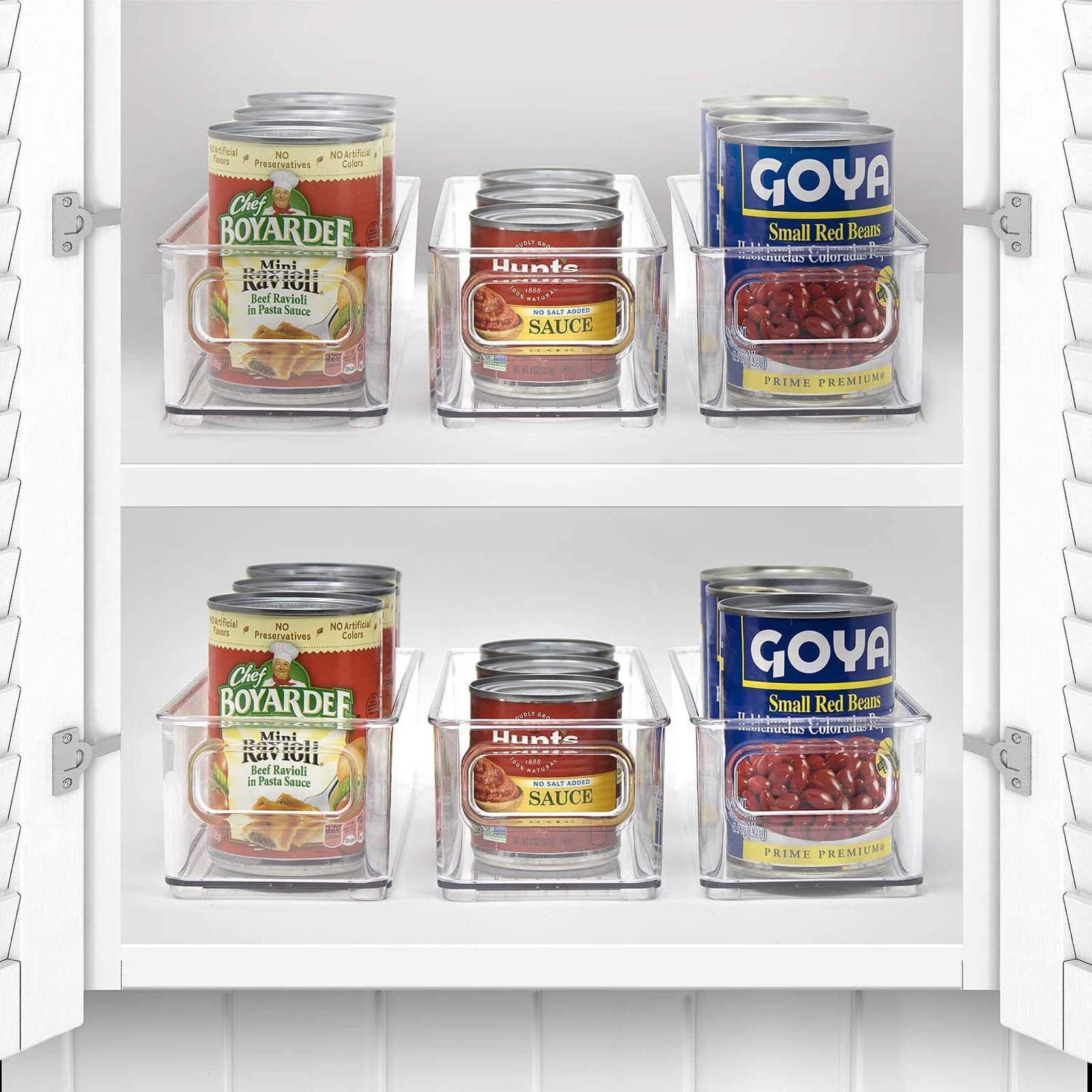 Sorbus Small Clear Kitchen & Fridge Storage Bins