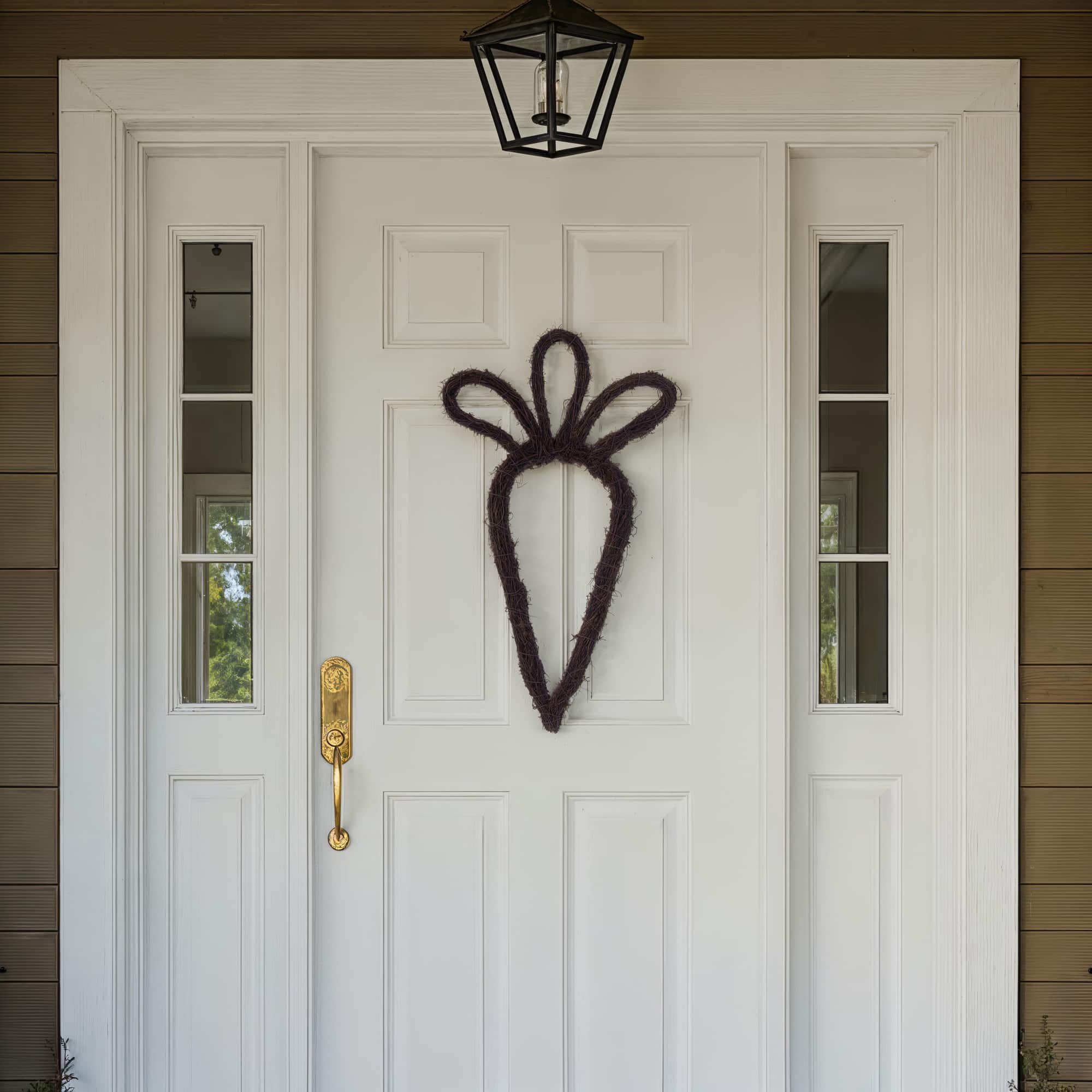 Vickerman 23" Brown Carrot Outline Wreath