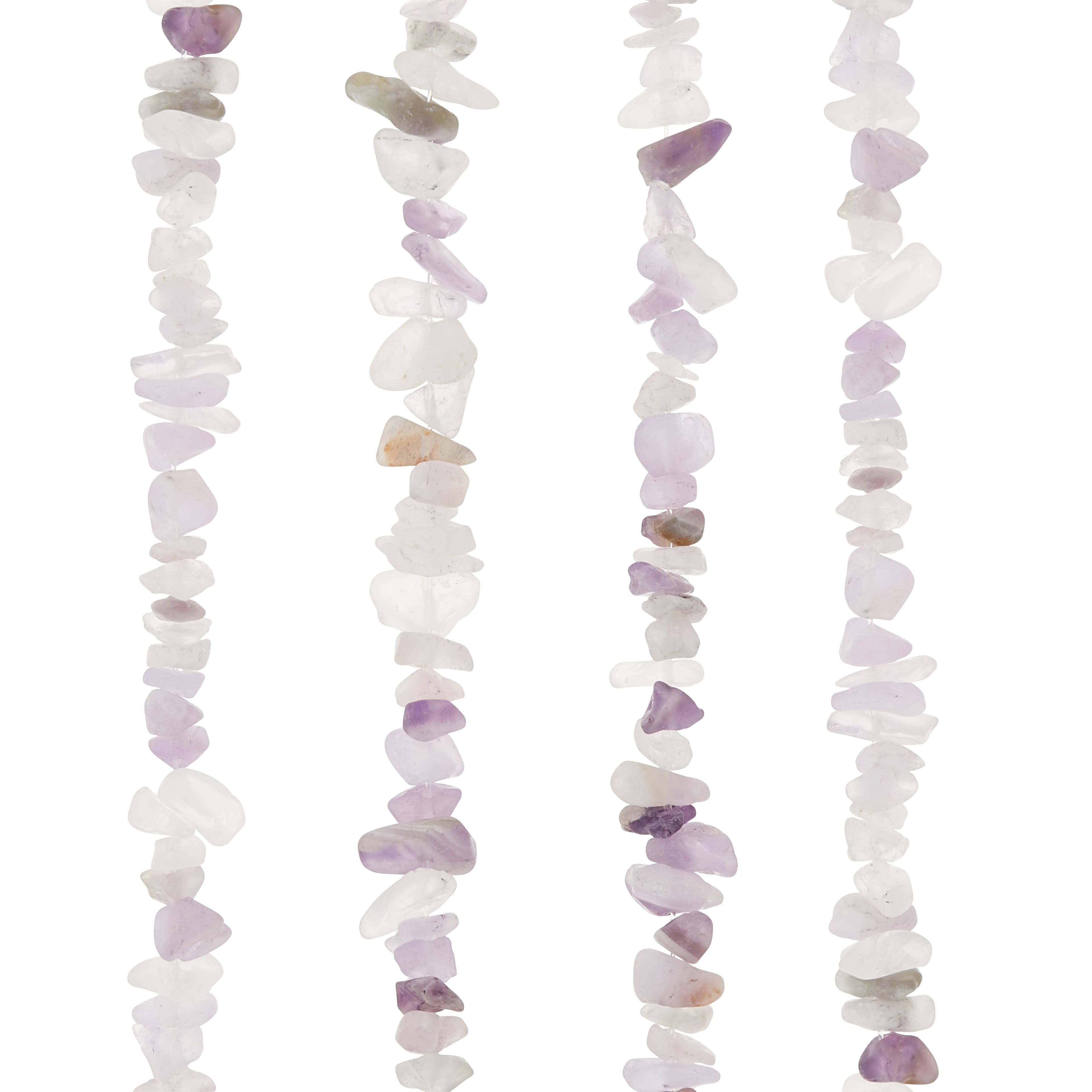 12 Pack: Purple Matte Amethyst Chip Beads by Bead Landing™