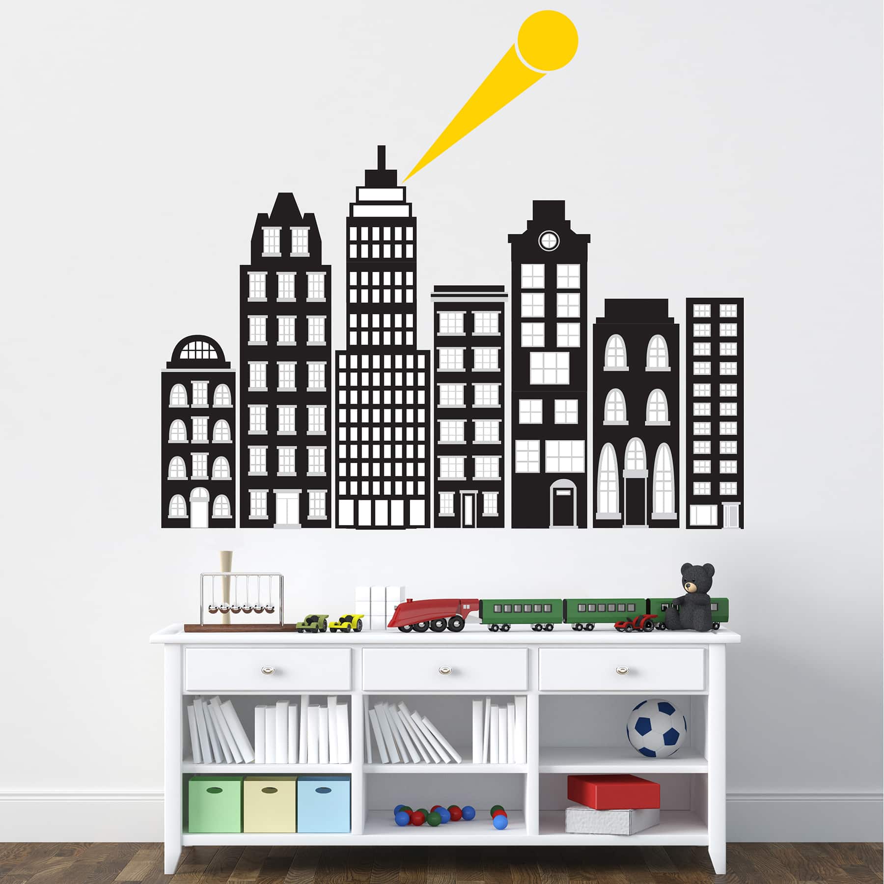 WallPops City Of Heroes Wall Art Kit