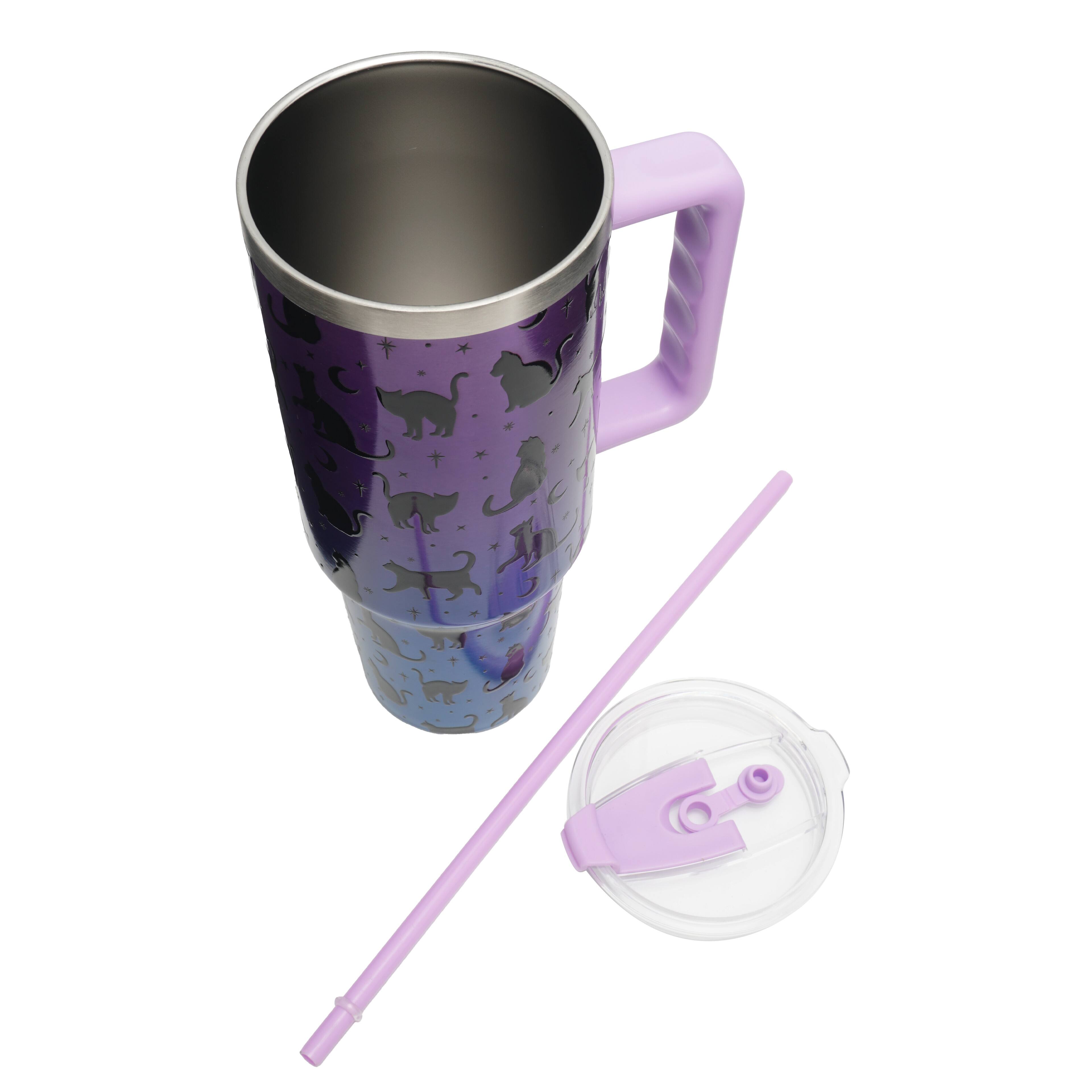 40oz. Iridescent Cat Stainless Steel Insulated Tumbler by Ashland®