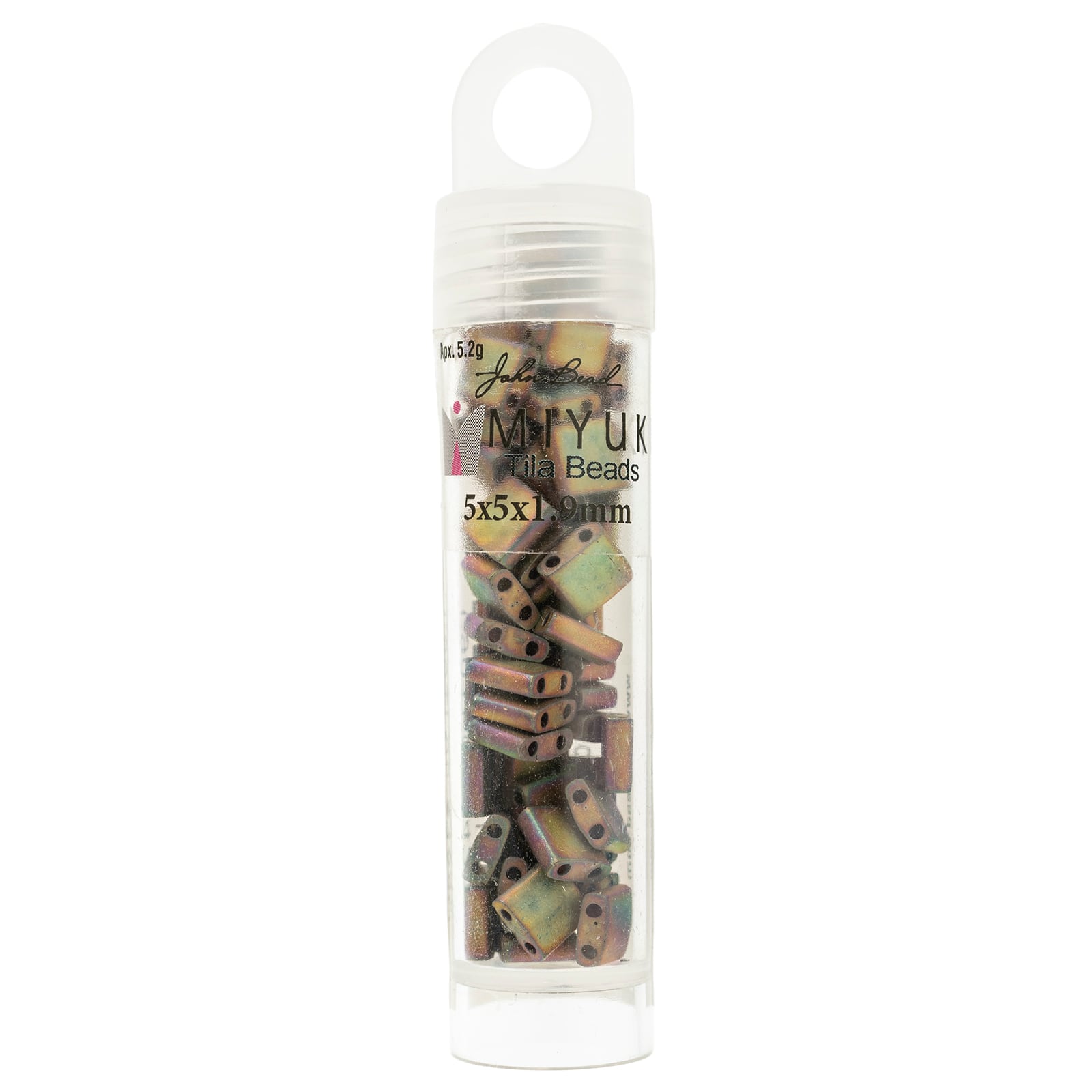 Miyuki® TILA® 5mm Opaque Metallic Matte Glass Beads Vials, 3ct.