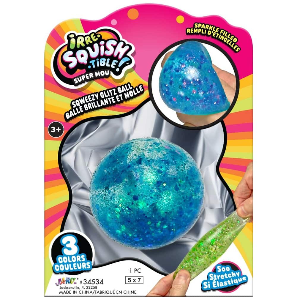 Assorted Ja-Ru® Irre-Squishtible!™ Sqweezy Ball, 1pc.