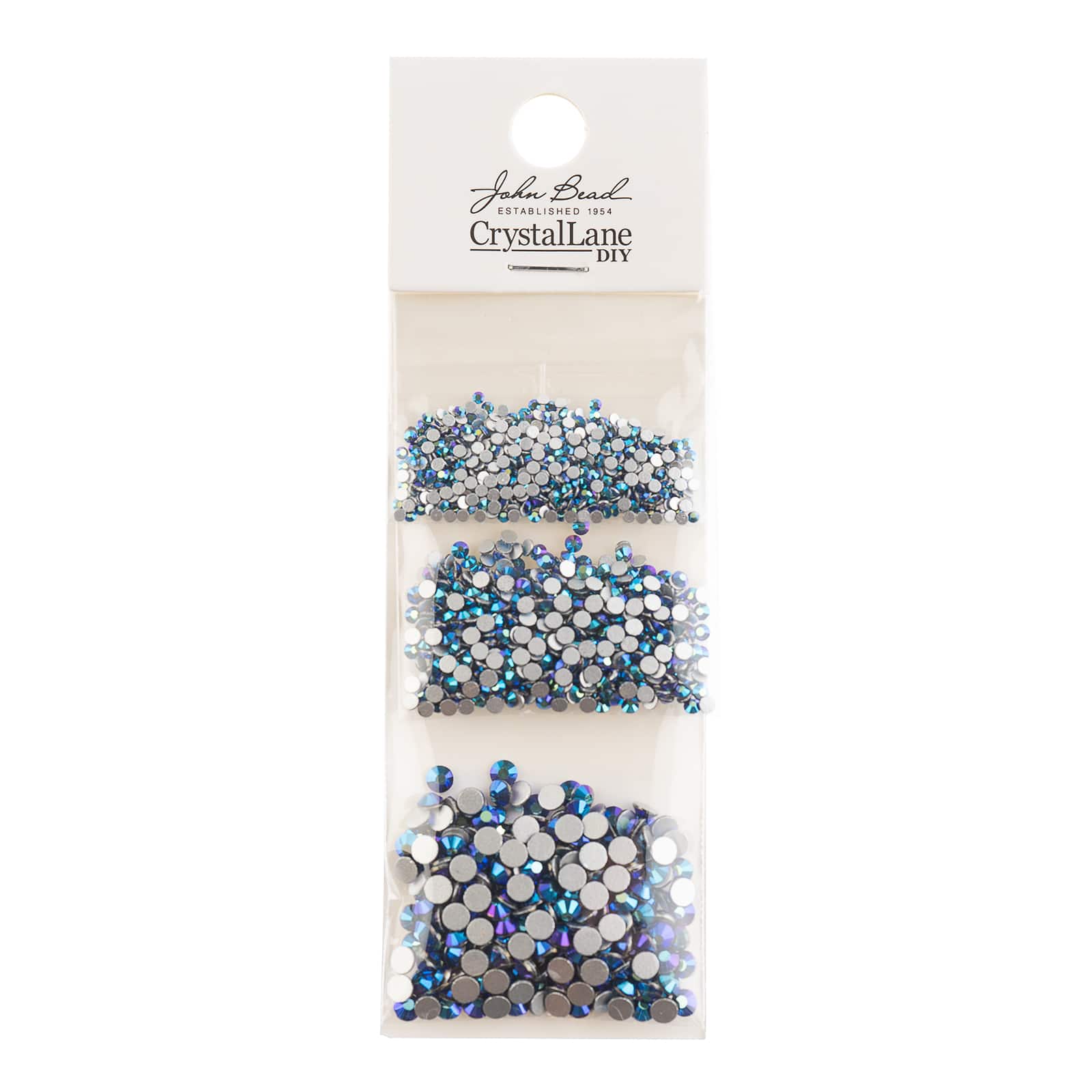 Crystal Lane DIY Assorted Glass Round Flatback Rhinestones Combo