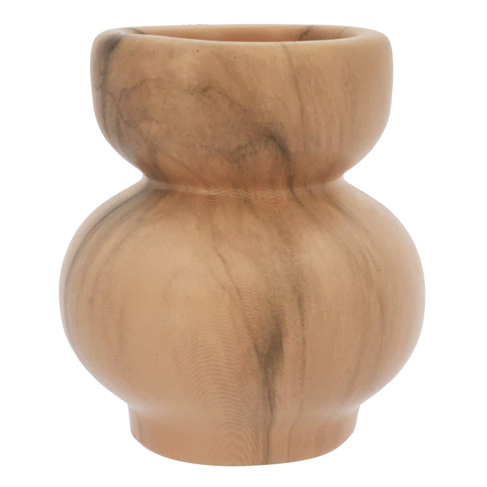 3.5" Pink Marble Ceramic Taper Candle Holder by Ashland®