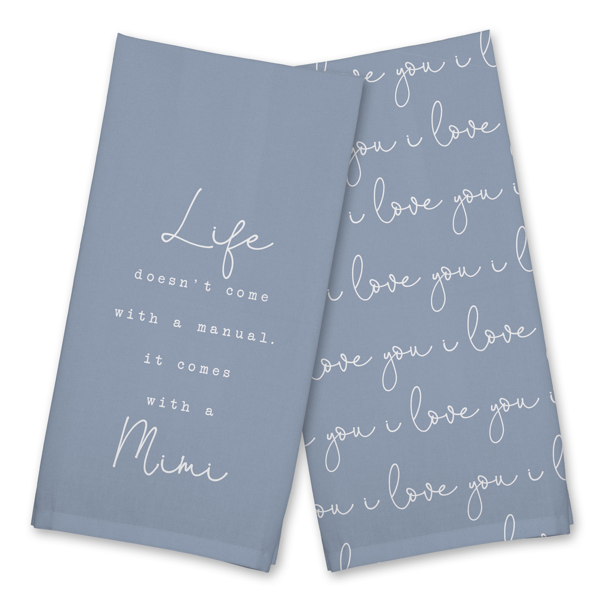Life Comes with a Mimi Cotton Twill Tea Towel Set