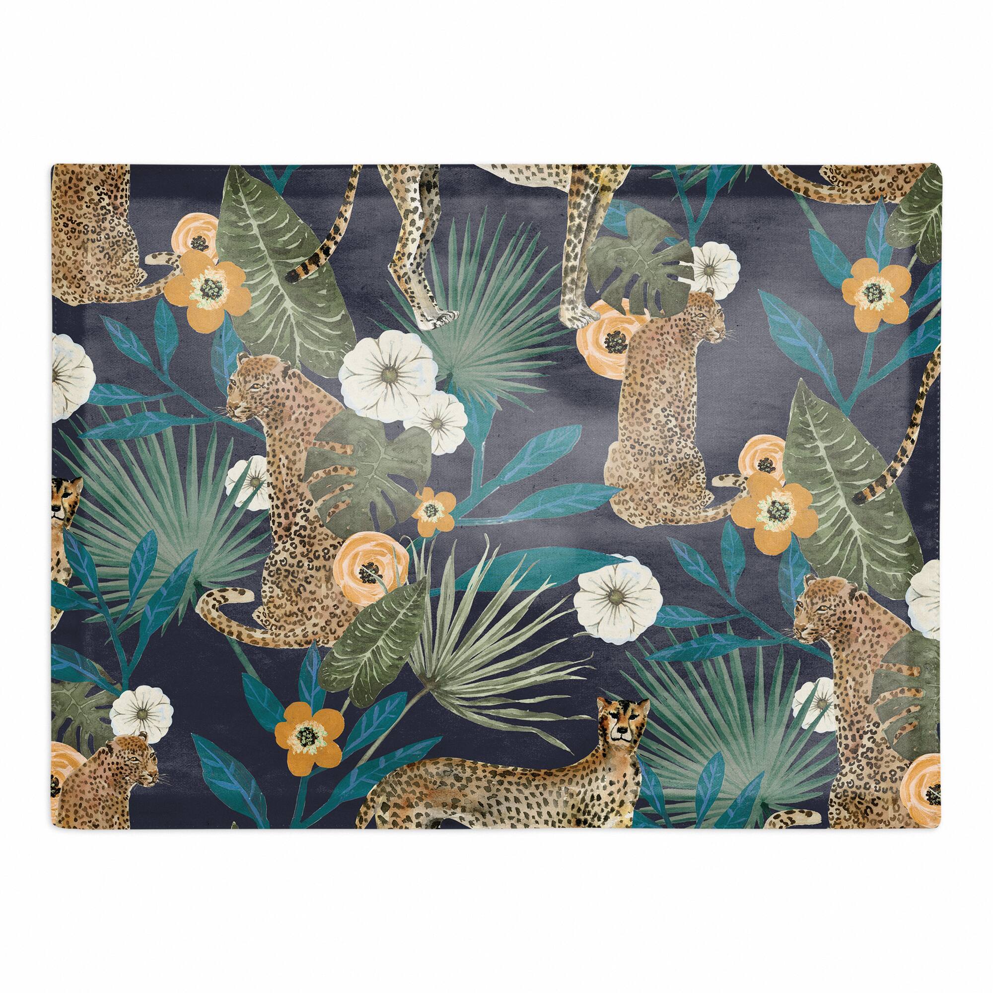 Tropical Cheetah Cotton Twill Placemat