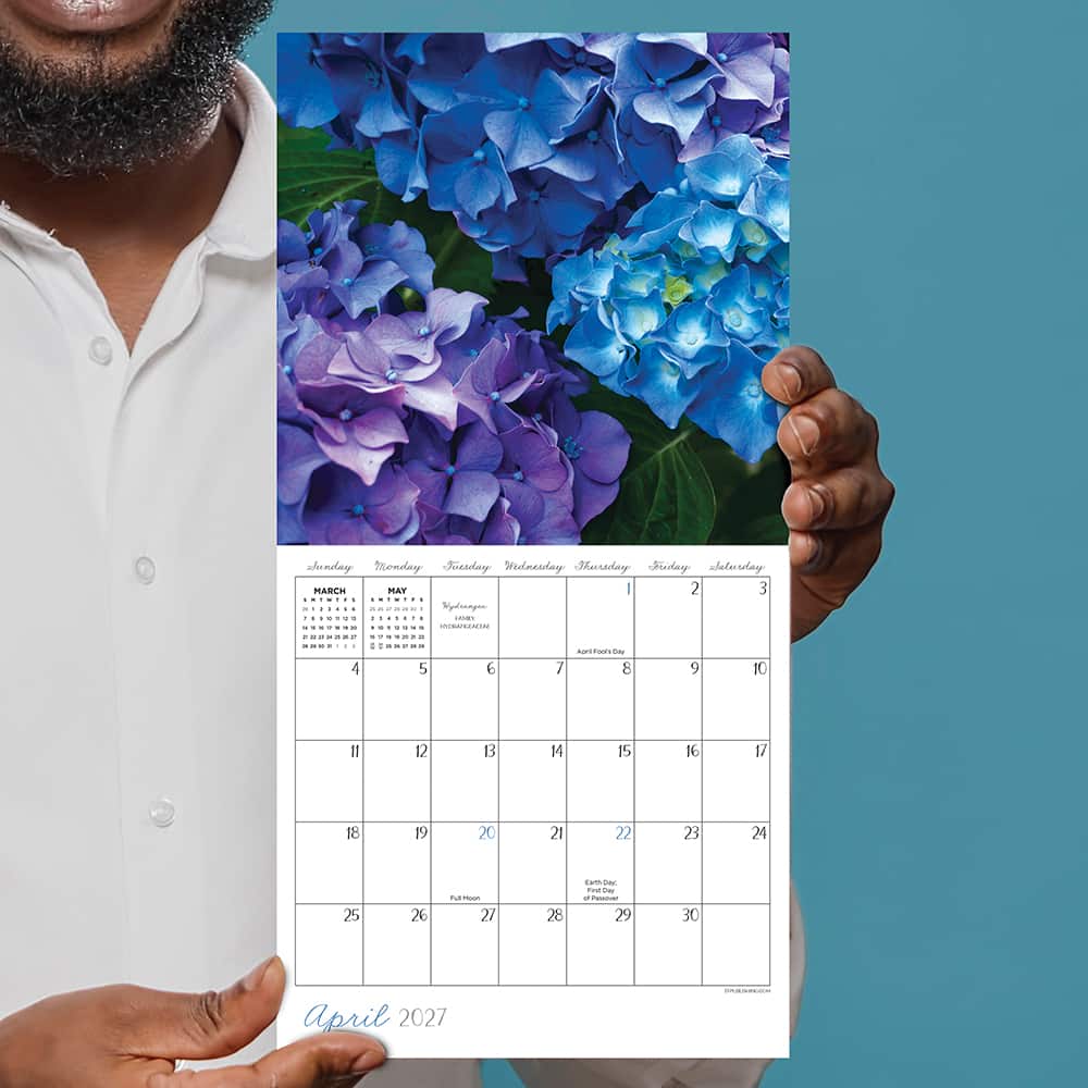 2027 Flowers Mini Calendar