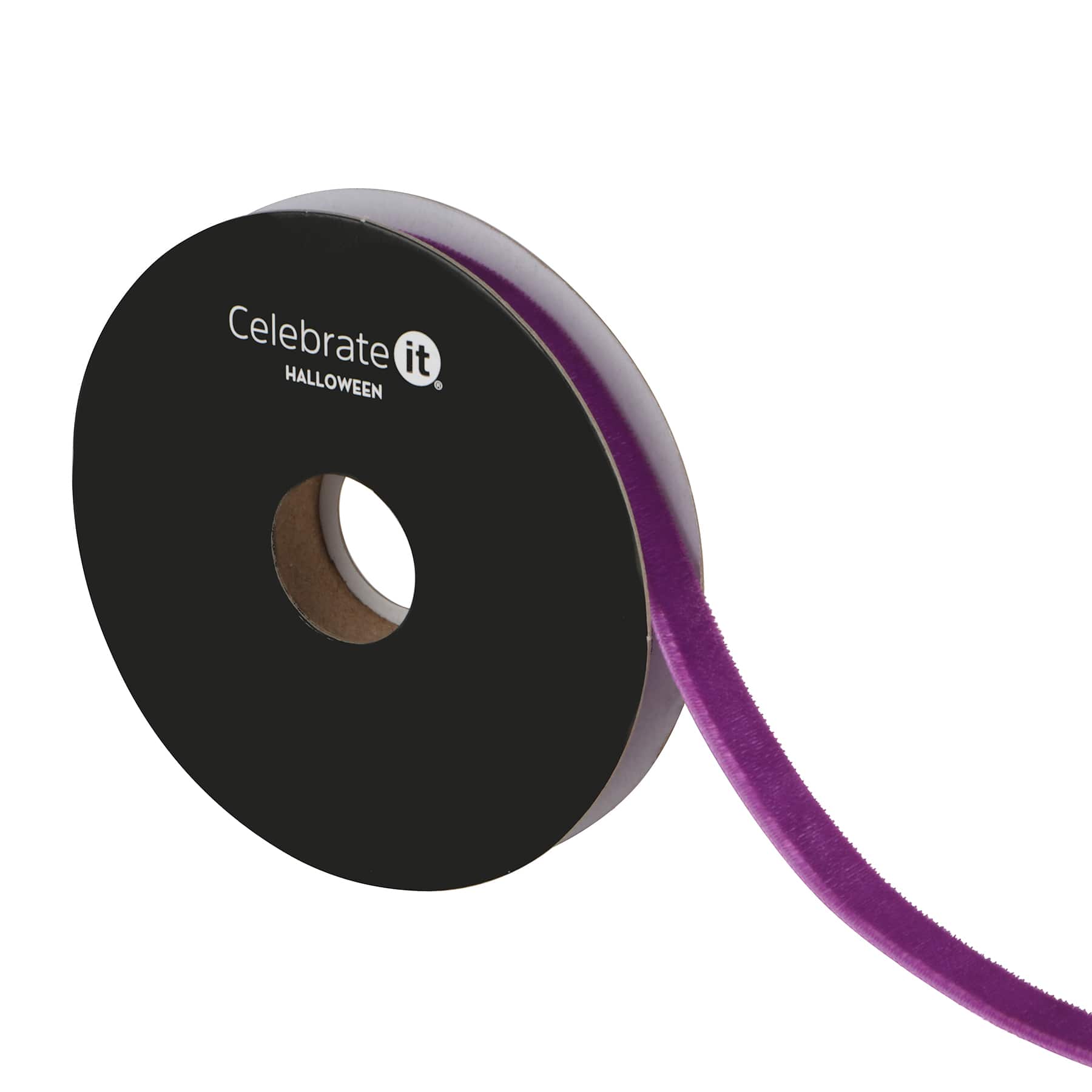 3/8" x 4yd. Purple Velvet Ribbon by Celebrate It®