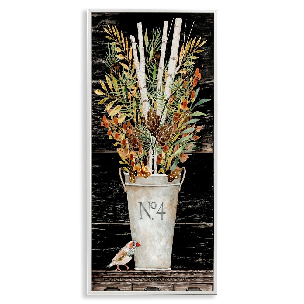 Stupell Industries Rustic Forest Greenery Bouquet Framed Giclee Wall Art