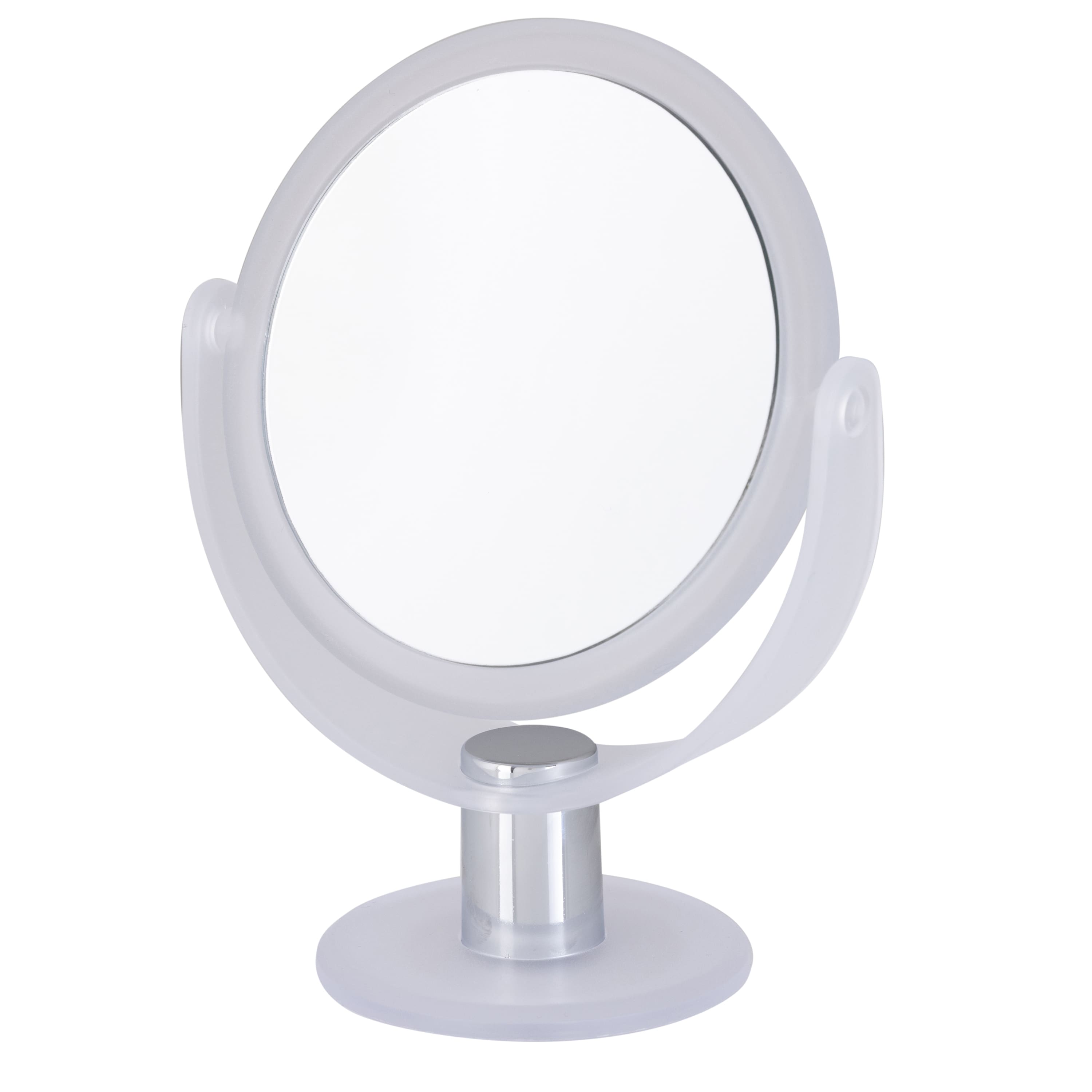 Home Details Dual Sided 10X Magnification Rubberized Vanity Mirror