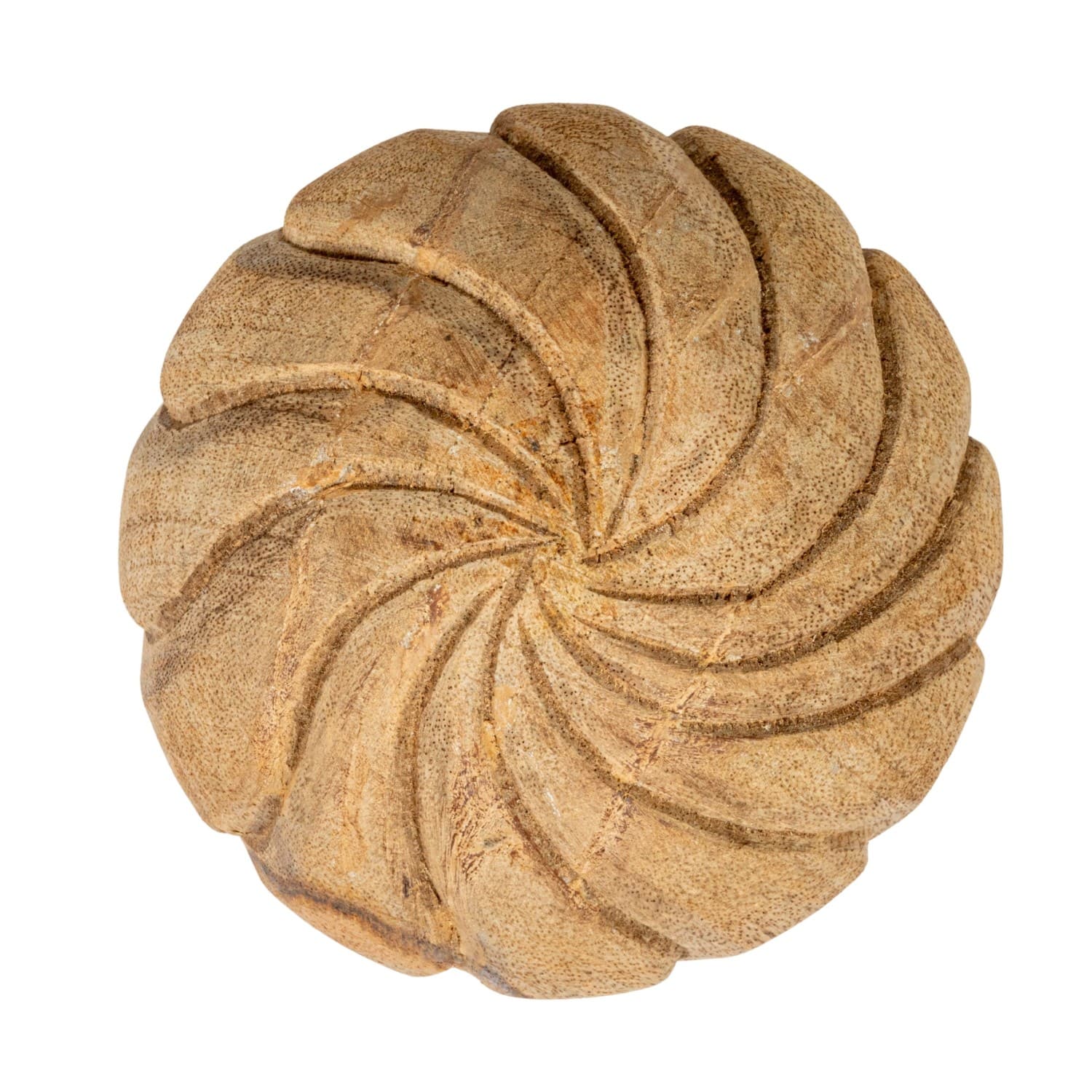 Hello Honey® Bleached Natural Hand-Carved Mango Wood Finial Set