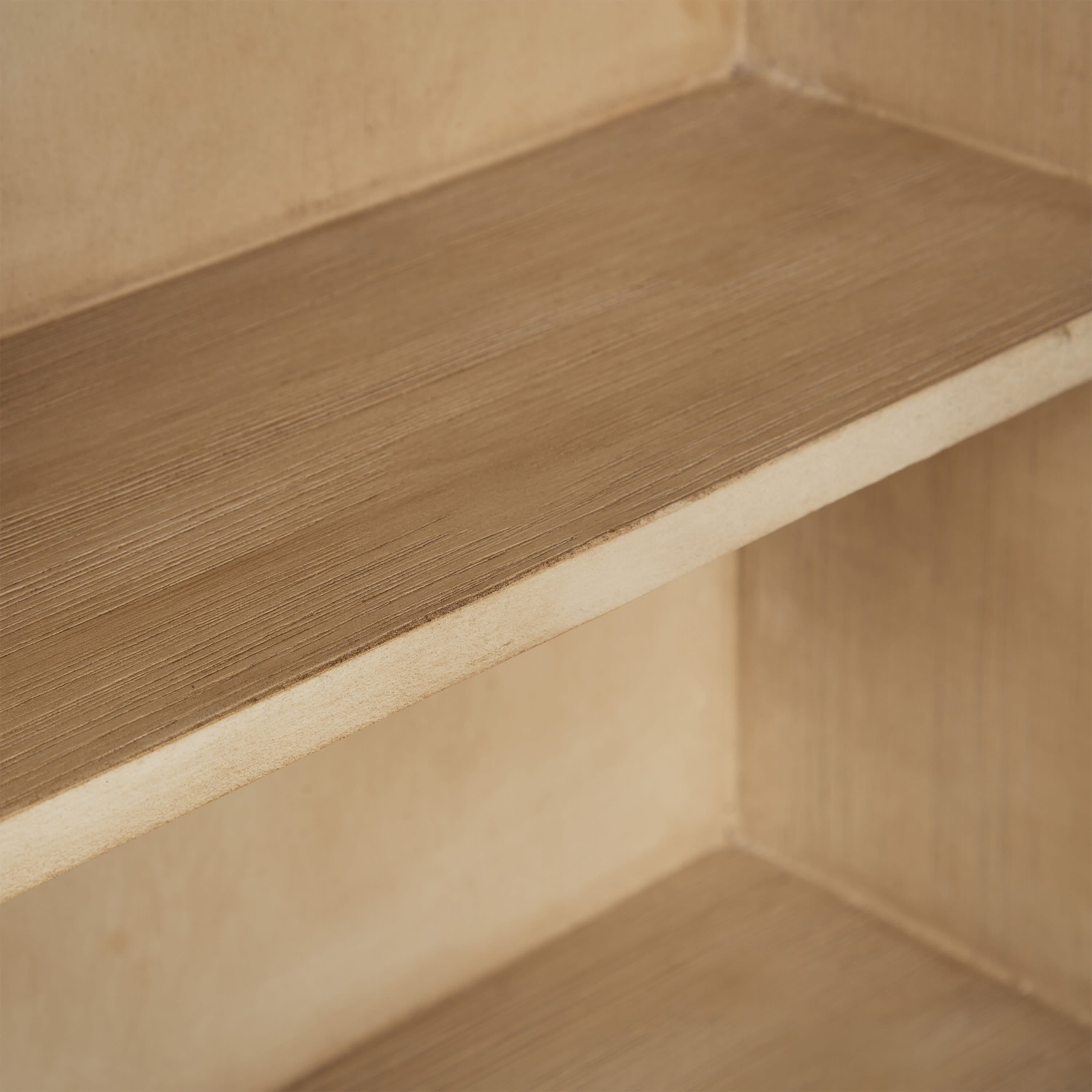 Kate and Laurel Arcott Arch Three Shelf Wall Cabinet