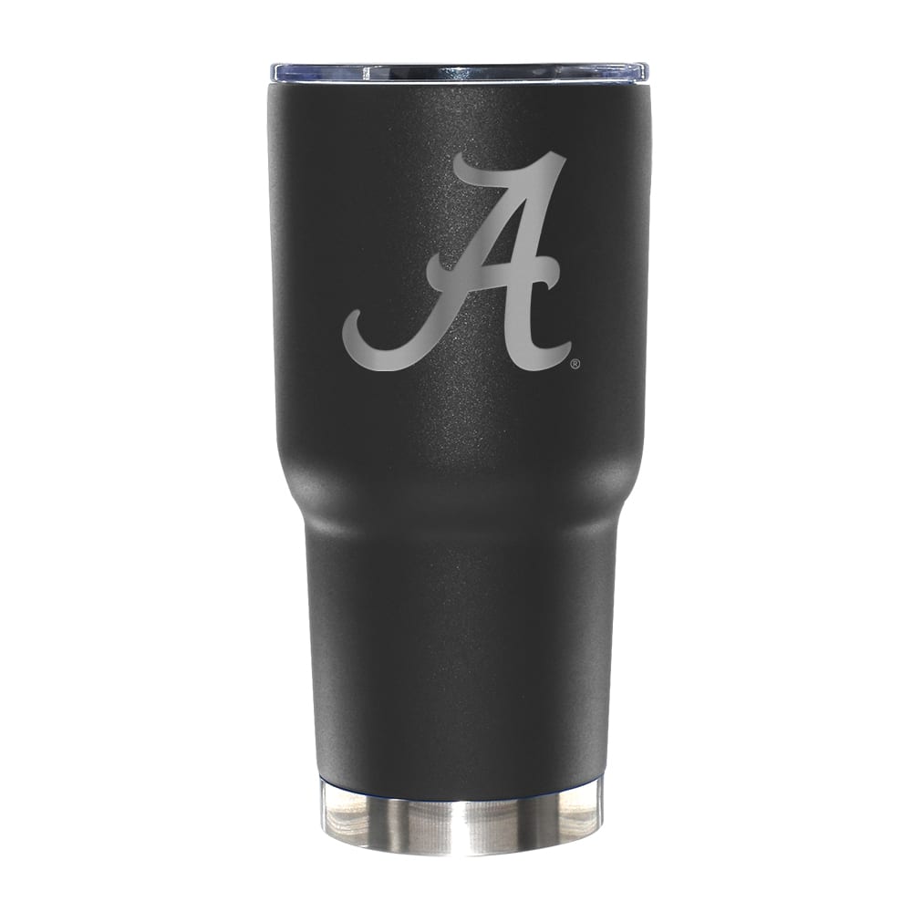 The Memory Company NCAA 30oz. Black Tumbler with Etched Logo