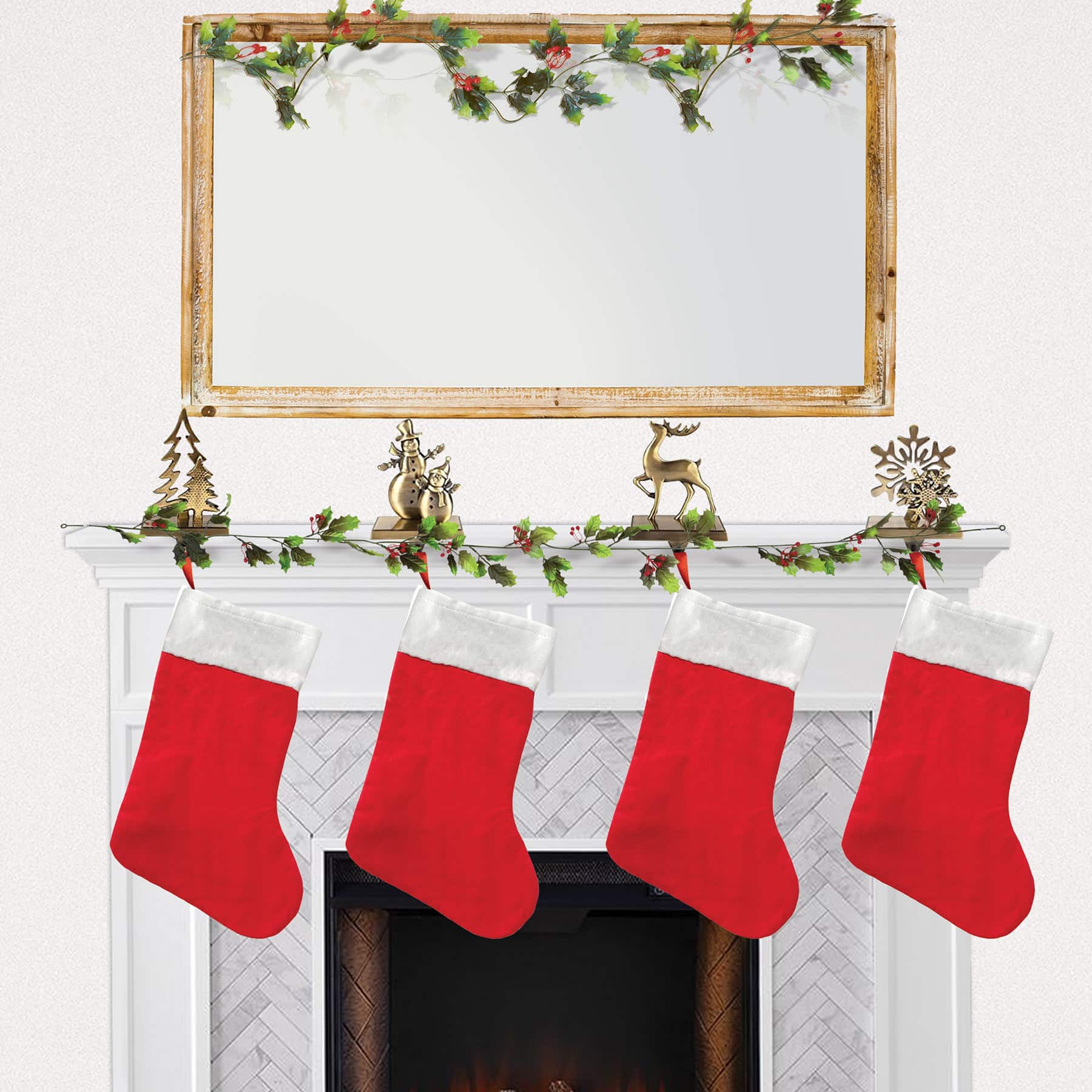 Beistle 15" Felt Christmas Stockings, 4ct.