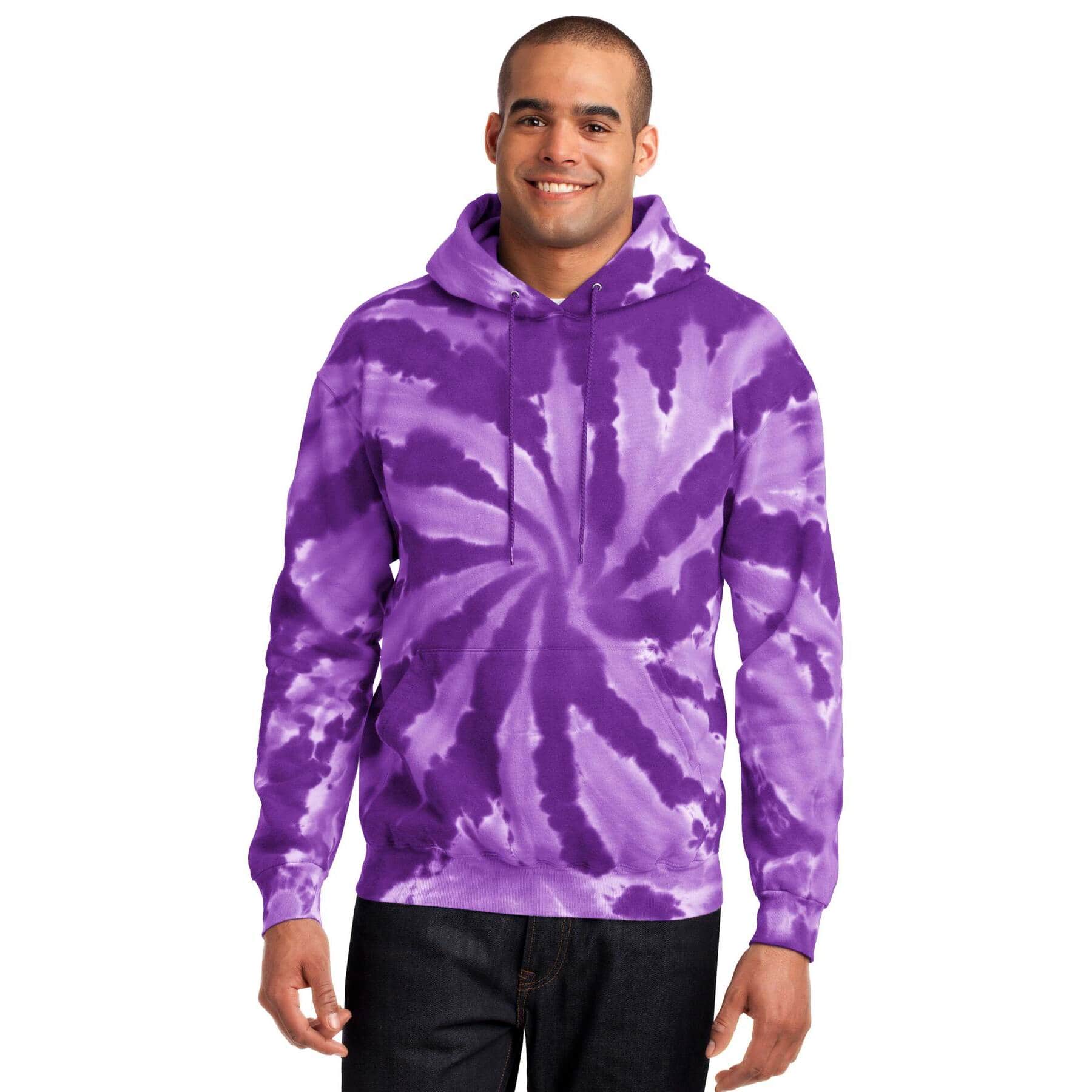 Port & Company® Tie-Dye Pullover Hooded Adult Sweatshirt